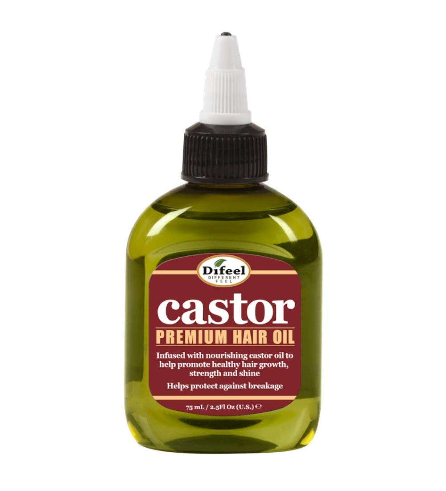 Difeel Castor Pro-Growth Hair Oil 2.5 oz. - Natural Castor Oil for Hair Growth - Buy Online on GoSupps.com