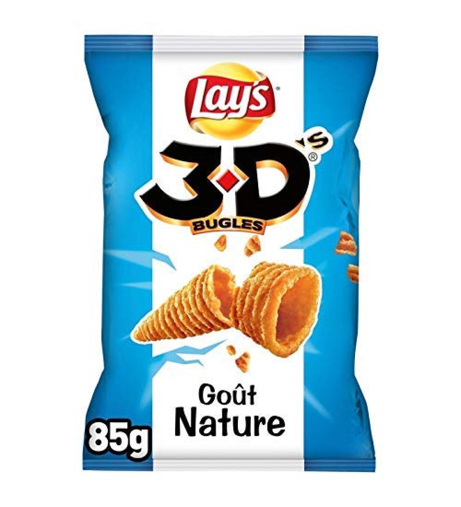 LAY'S - 3D'S Bugles Natural Taste 85G - Pack of 3 - best offer