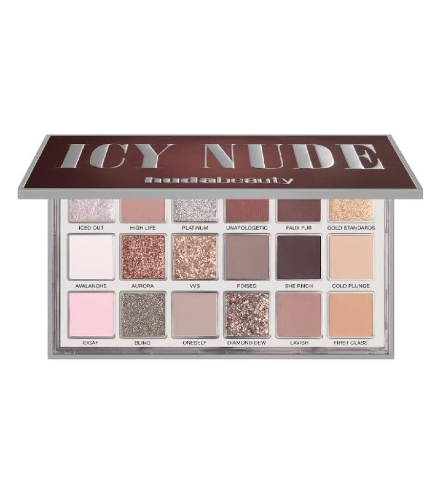  HUDABEAUTY HUDA BEAUTY Original Icy Nude Eyeshadow Palette with 18 icy eyeshadows 16.1 g - Buy Online on GoSupps.com