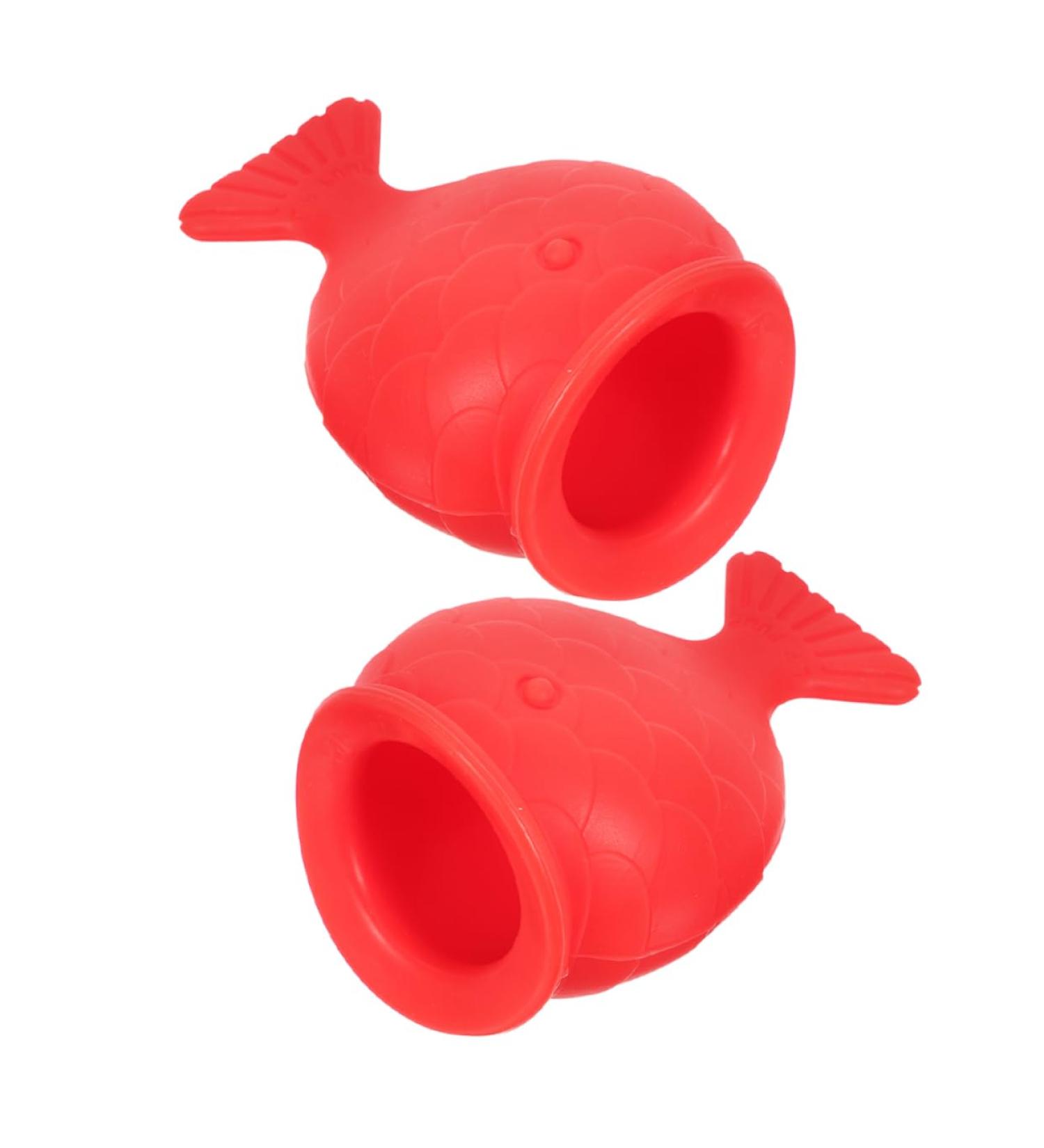 Beavorty 2pcs Silicone Fish Lip Filler Self Suction Plumping Device Natural Lip Plumper Red - Buy Online on GoSupps.com