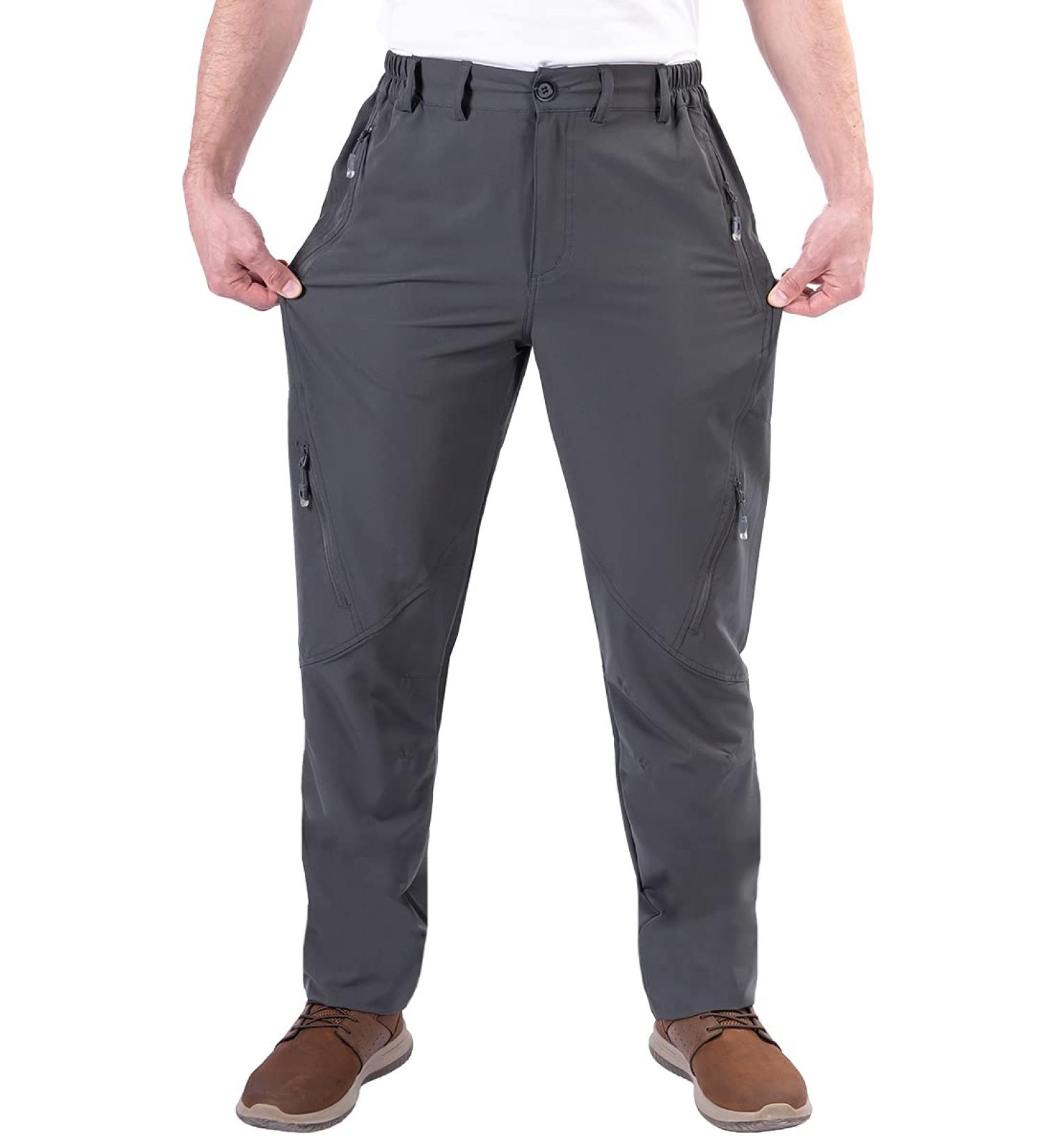 Postropaky Men's Quick Dry Waterproof Hiking Pants - Dark Gray 34W x 32L - Buy Online on GoSupps.com
