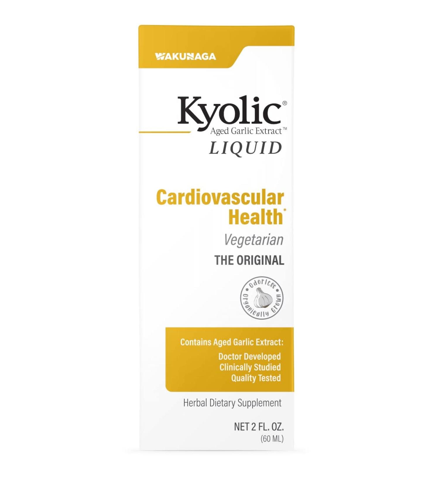 Kyolic Aged Garlic Extract Liquid - 2 Oz Vegetarian Cardiovascular Support - Buy Online on GoSupps.com