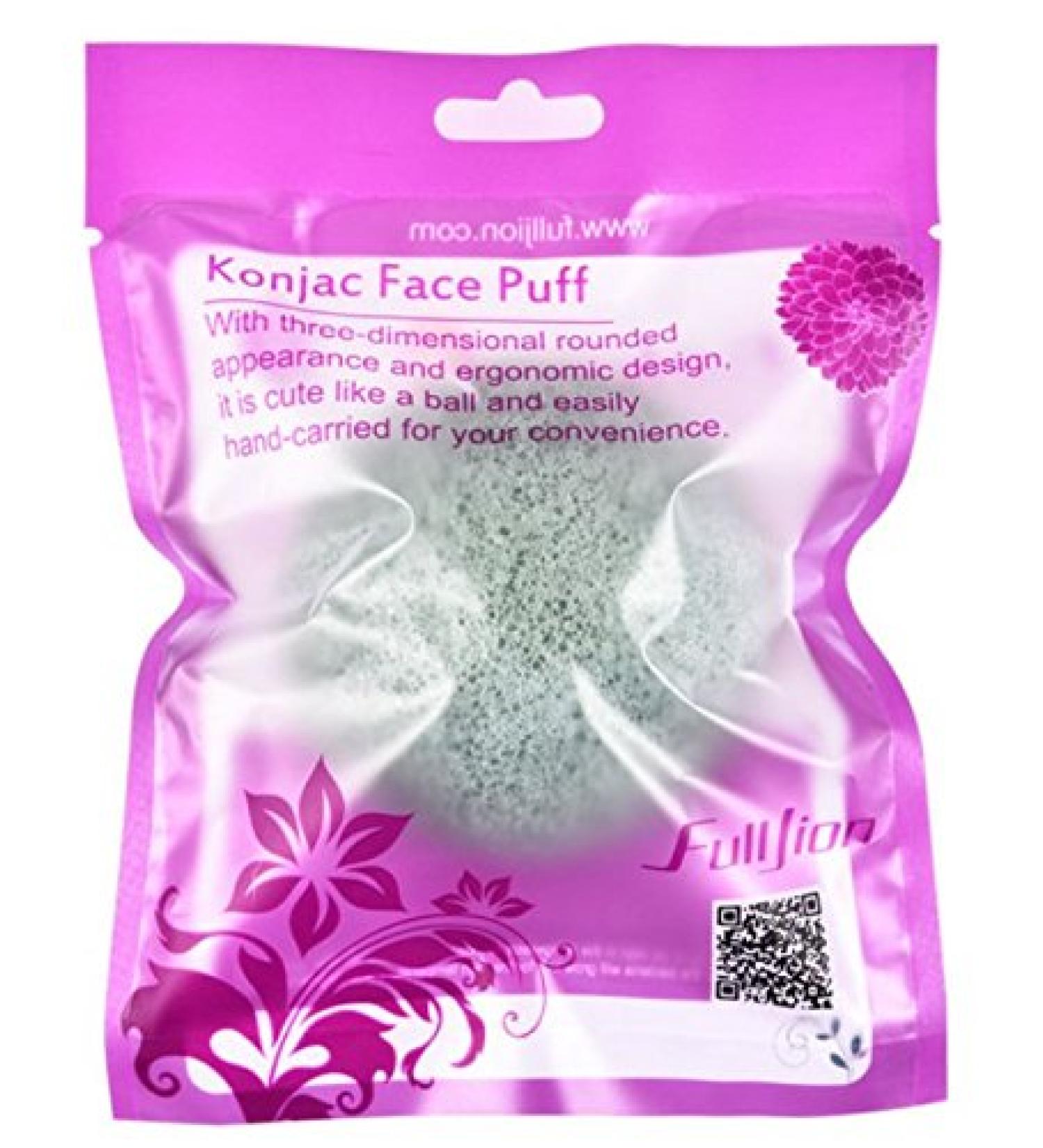 Natural Konjac Sponge (Green) - Eco-Friendly Face Puff | Gentle Cleansing & Exfoliation for All Skin Types - Shop Internationally - Buy Online on GoSupps.com