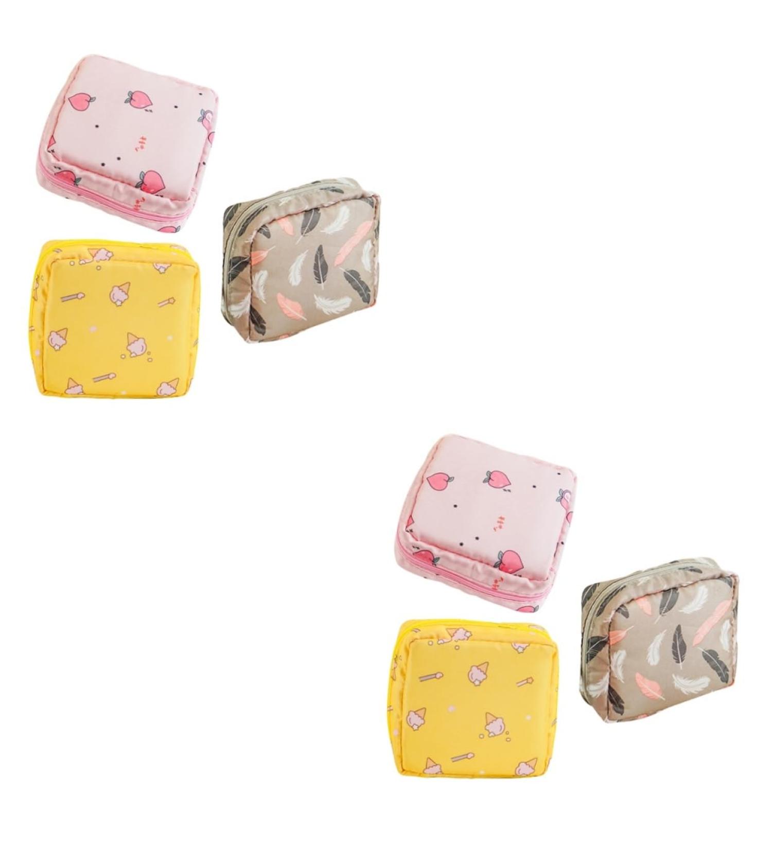 Buy Healeved 6 pcs Storage Bags for Women's Bandages & Menstrual Items - Zipper Pocket Cute Oxford Fabric Perfect for Tampons & More! - Buy Online on GoSupps.com