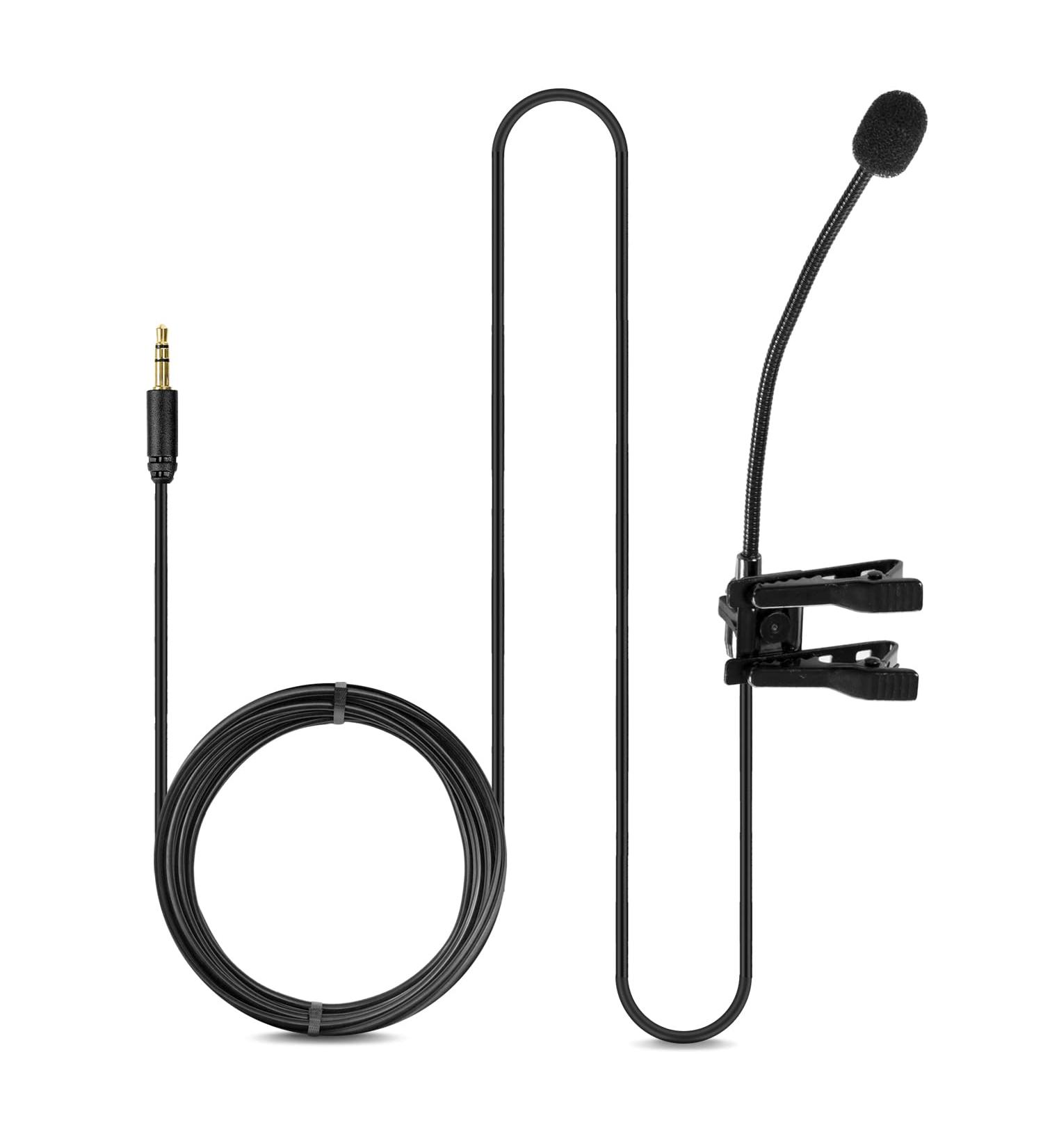 Movo ACM400 Flexible Gooseneck Omnidirectional Microphone for Motovlogging - Clip on Mic for Motorcycle Vloggers - Compatible with GoPro Media Mod - Buy Online on GoSupps.com