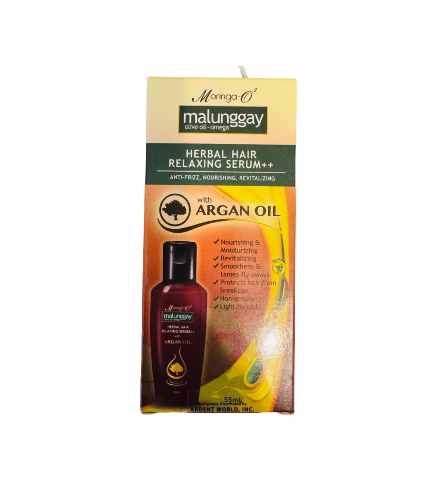 Malunggay Herbal Hair Serum with Argan Oil - 55 mL | Nourish & Strengthen Your Hair | International Shipping - Buy Online on GoSupps.com
