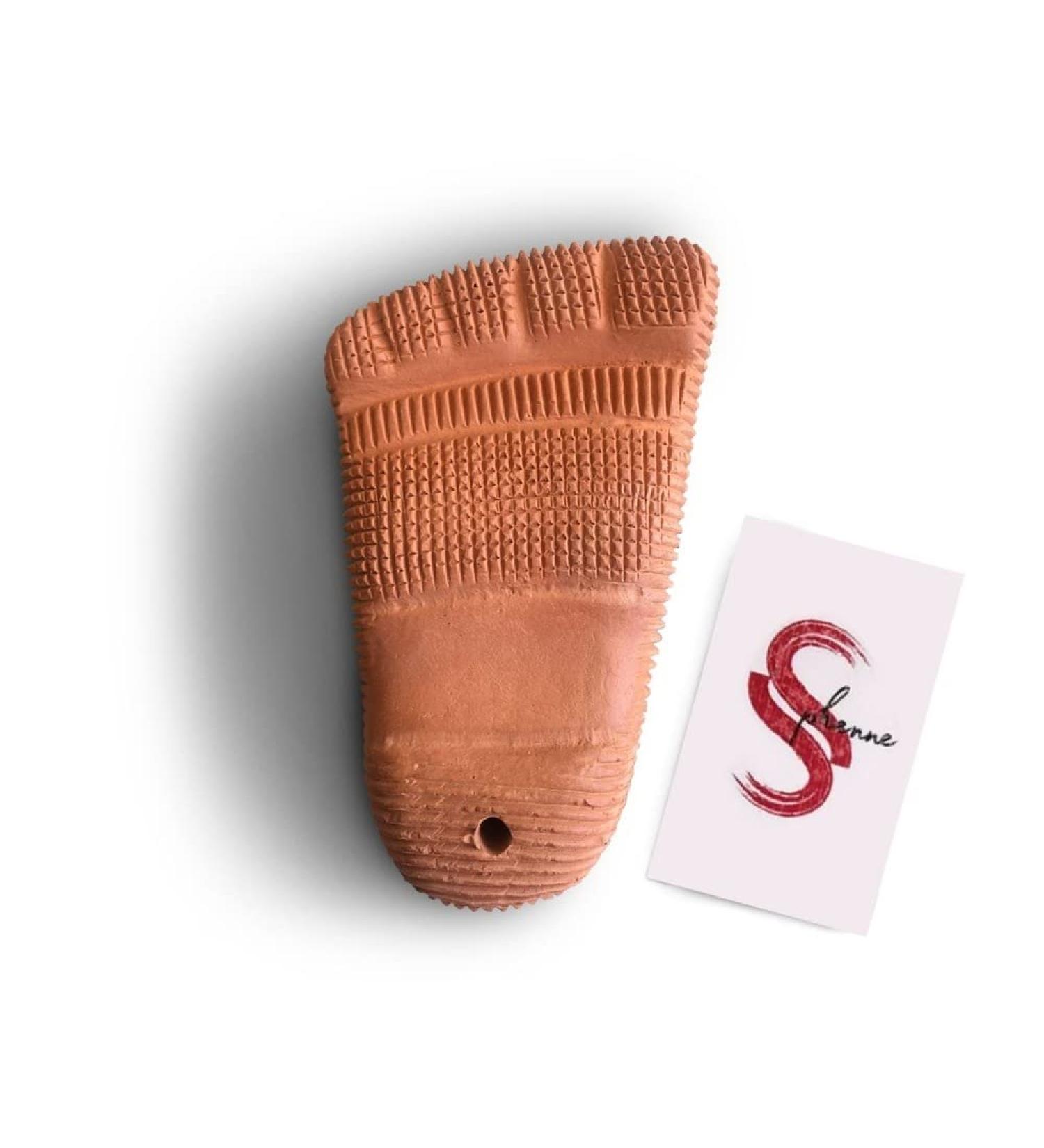 SPHENNE Natural Terracotta Pumice Foot Scrubber - 100% Exfoliator - Buy Online on GoSupps.com