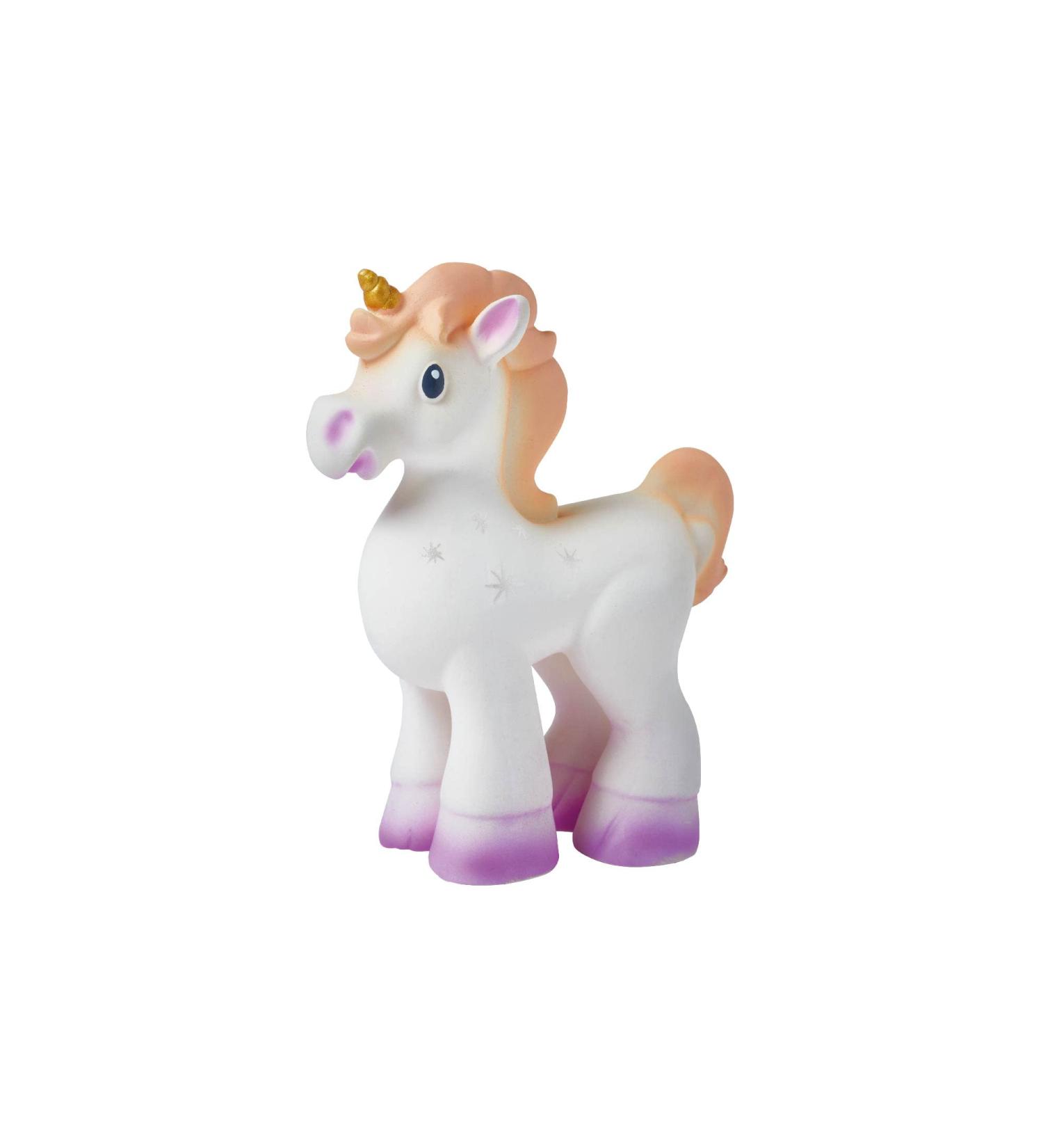 Nuby Unicorn Rubber Teether - 0 Months+ Baby Teething Toy | Soft & Safe White Teether for Infants - Buy Online on GoSupps.com