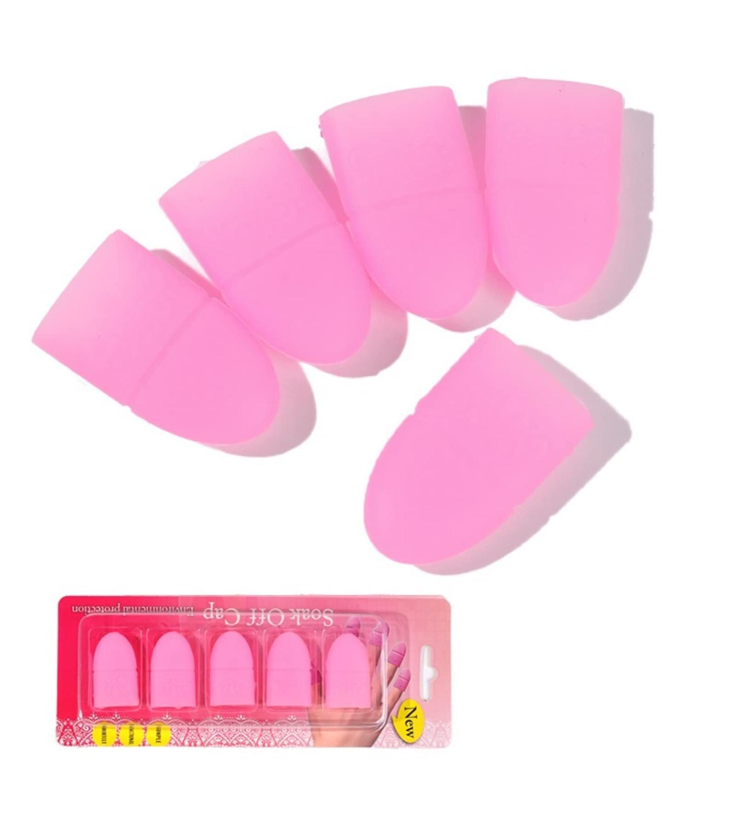 Phantomsky 10-Piece Nail Polish Remover Clips Set | Durable & Reusable Gel Nail Art Tools | UV Nail Light | Pink - Buy Online on GoSupps.com