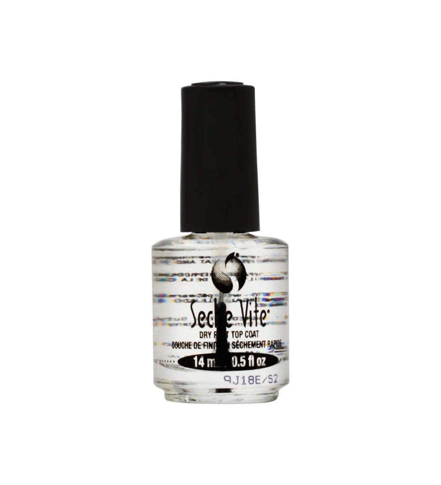 Seche Vite Dry Fast Top Coat Boxed 0.5 Ounce (14ml) (3 Pack)