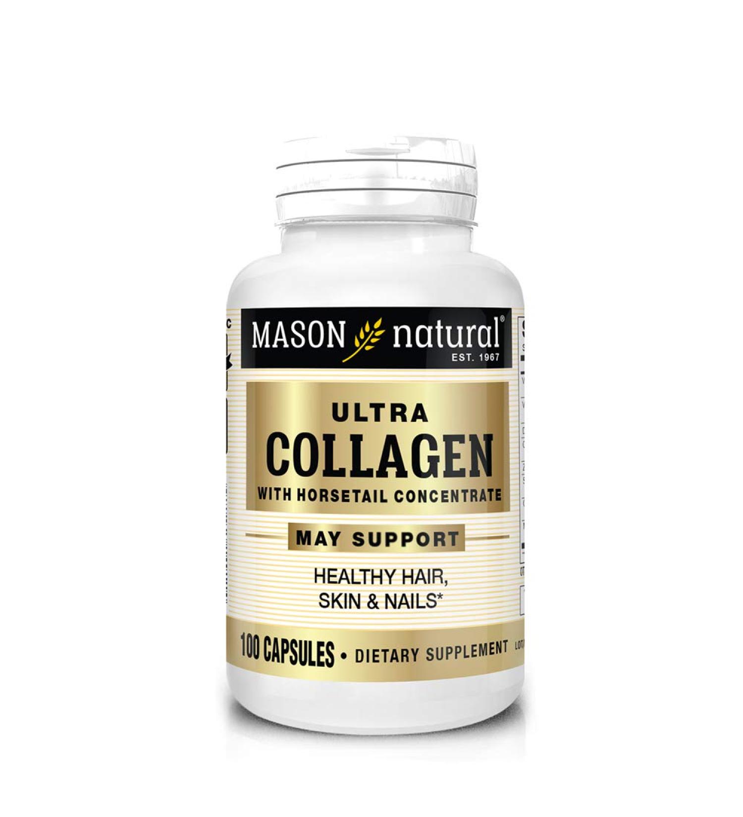 Mason Natural Ultra Collagen with Horsetail Concentrate - 100 Capsules for Healthy Skin & Joints - Buy Online on GoSupps.com