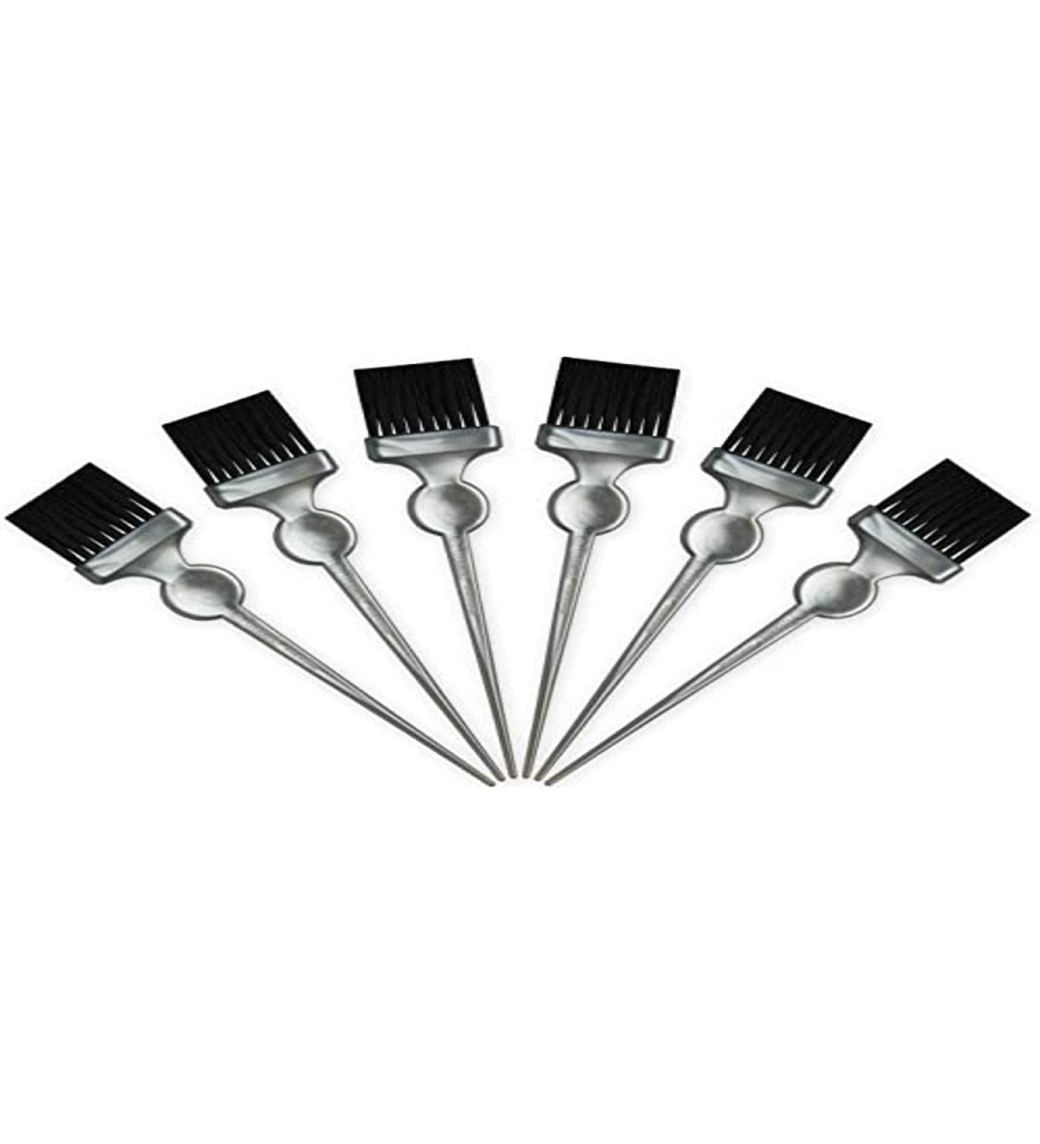 Termix Soft Black Fiber Color Tinting Brush Gray Small Set of 6