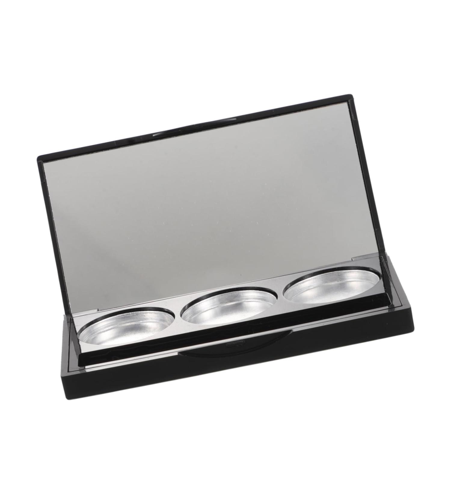  Beatifufu Refillable Makeup Palette Empty Eyeshadow Organizer Makeup Pans with 3 Grids Portable Blush Palette Cosmetic Storage Pans Travel Makeup Organizer - Buy Online on GoSupps.com