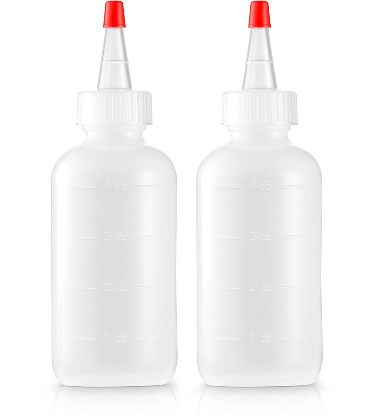Bar5F 4 oz Applicator Bottle - Tip without Hole - Customizable for DIY Projects (2 Pack) - Buy Online on GoSupps.com
