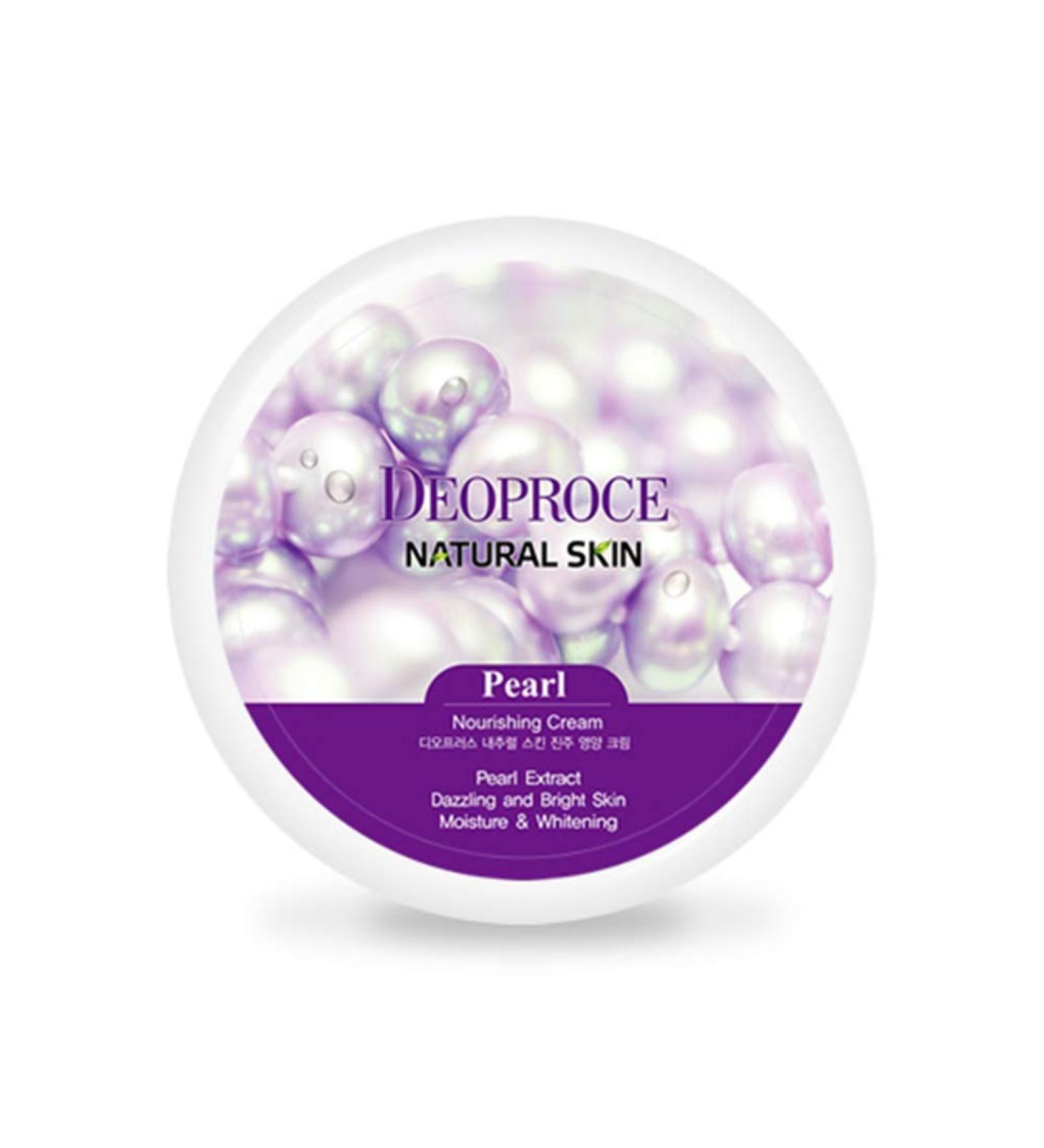Deoproce Korea Cosmetic Natural Skin Pearl Nourishing Cream 100G