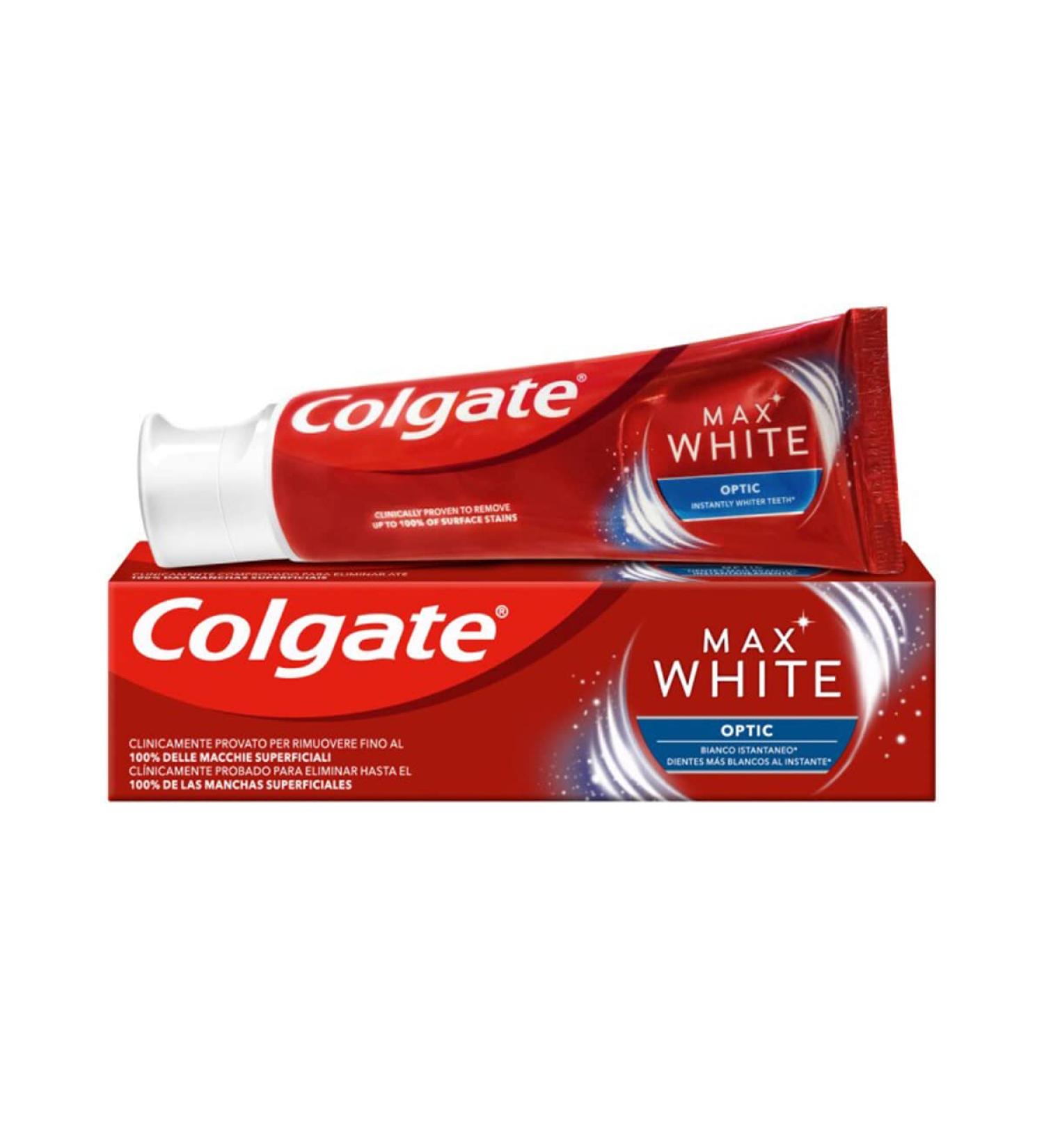 Buy Colgate Max White Optic 75ml - Brighten Your Smile | Fast International Shipping - Buy Online on GoSupps.com