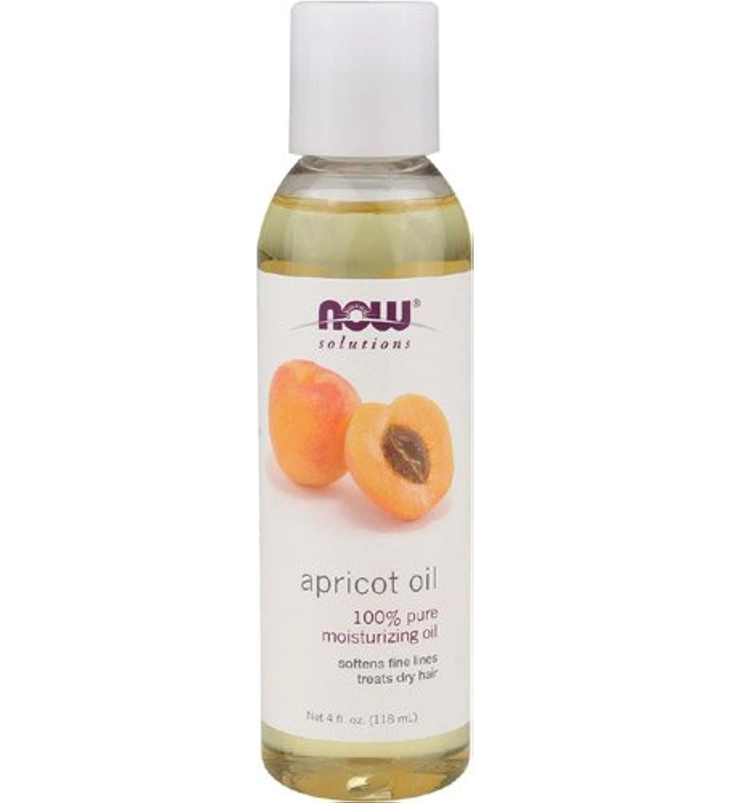 NOW Apricot Kernel Oil 4oz (Pack of 2) - Pure & Cold-Pressed Formula - Buy Online on GoSupps.com