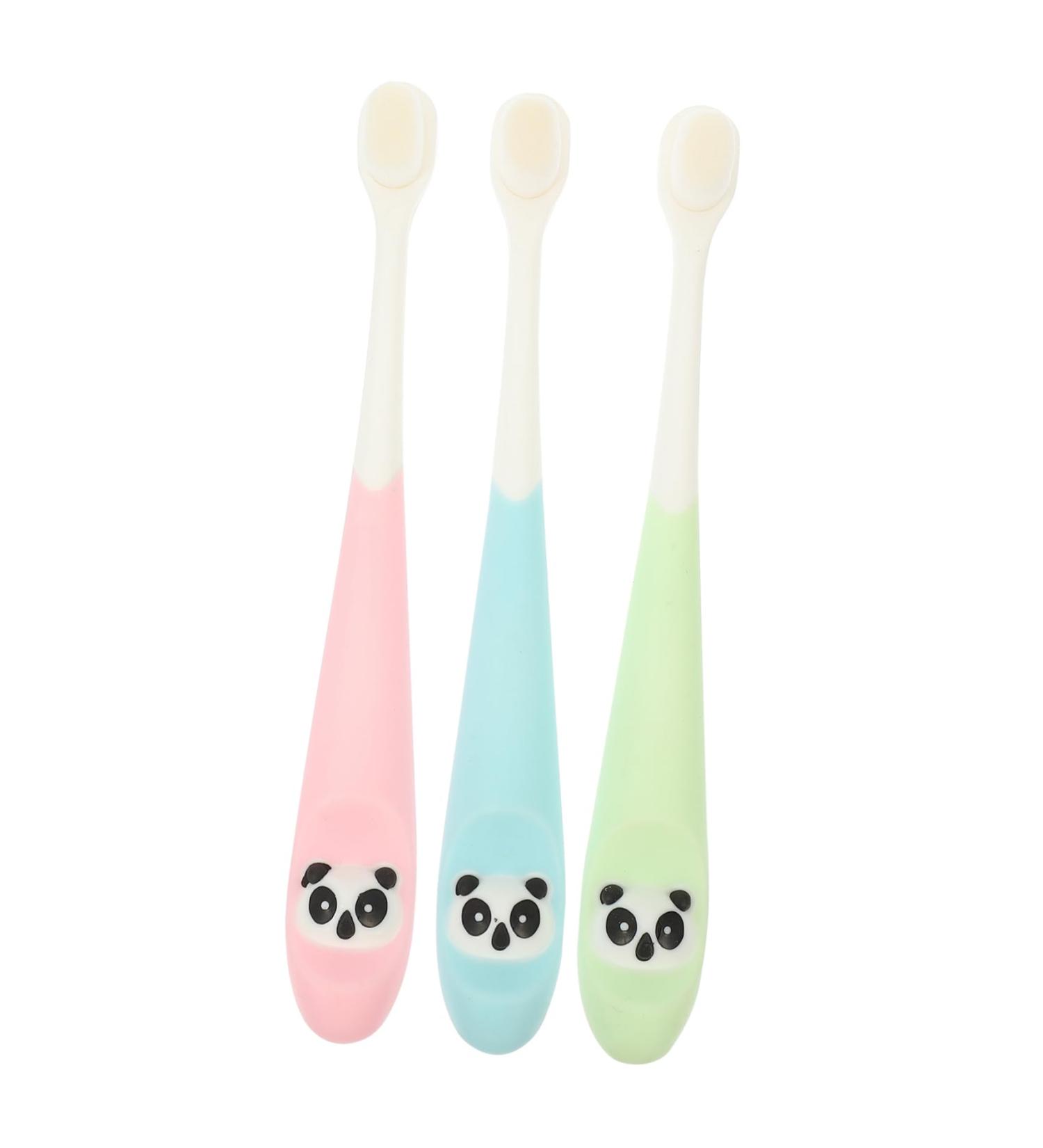 Buy Gogogmy 3-Piece Children's Travel Toothbrush Set - Soft Bristles Comfortable Manual Design for Daily Use - Ideal for Home & Travel - Buy Online on GoSupps.com
