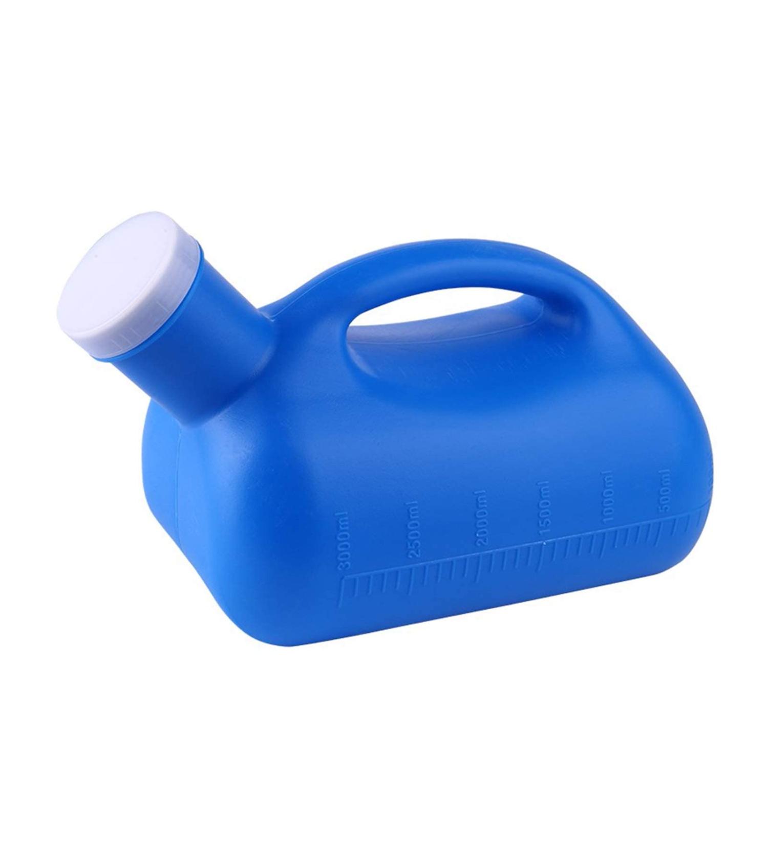 3000ML Large Male Urinal Portable Mens Potty Pee Bottle Collector Travel Toilet (Blue) Happy - Buy Online on GoSupps.com