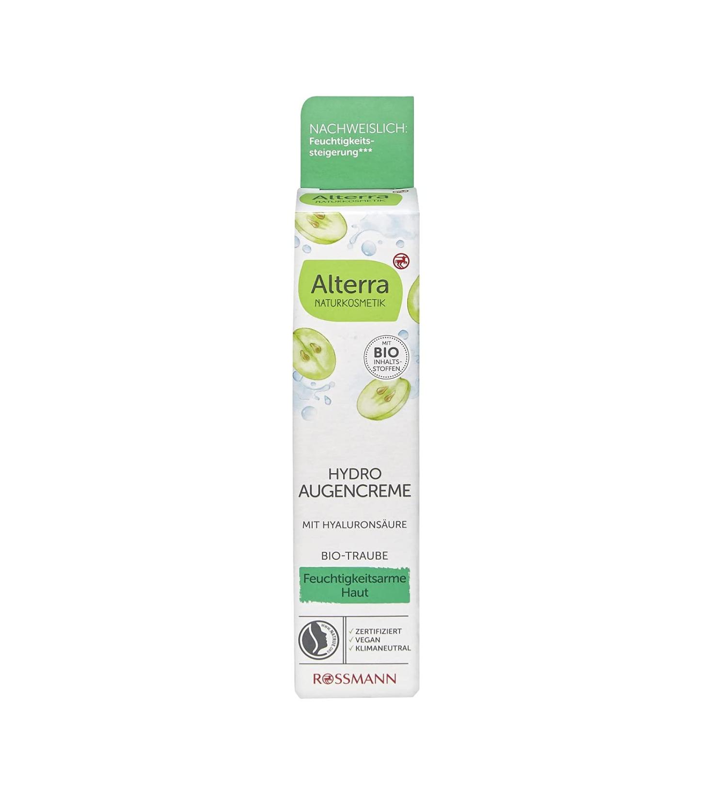 Alterra Alterra Hydro Organic Grape & White Tea Eye Cream 15ml