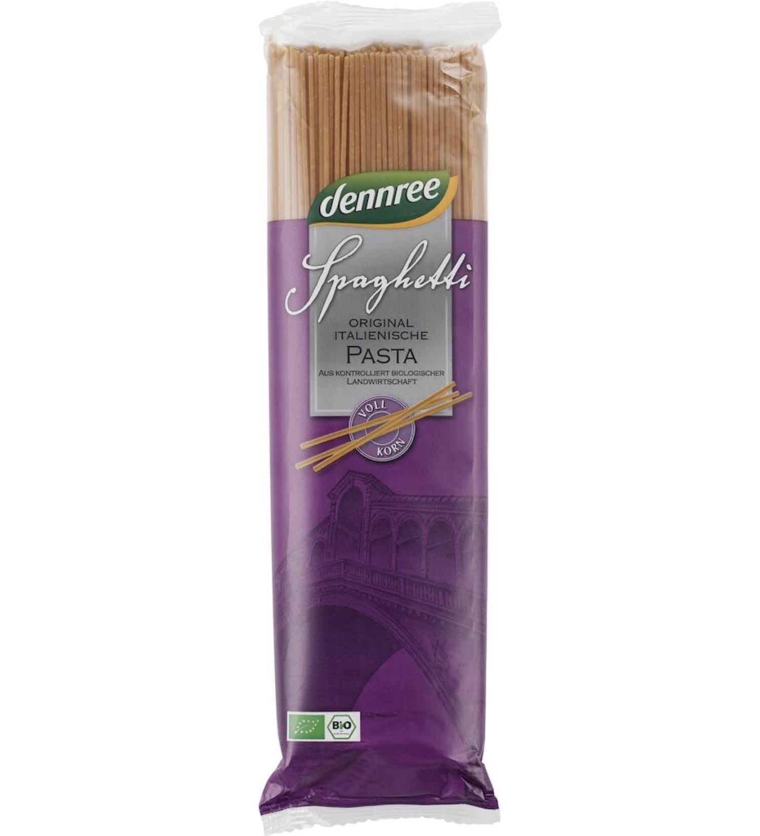 dennree dennree Organic Whole Wheat Spaghetti (2 x 500g)