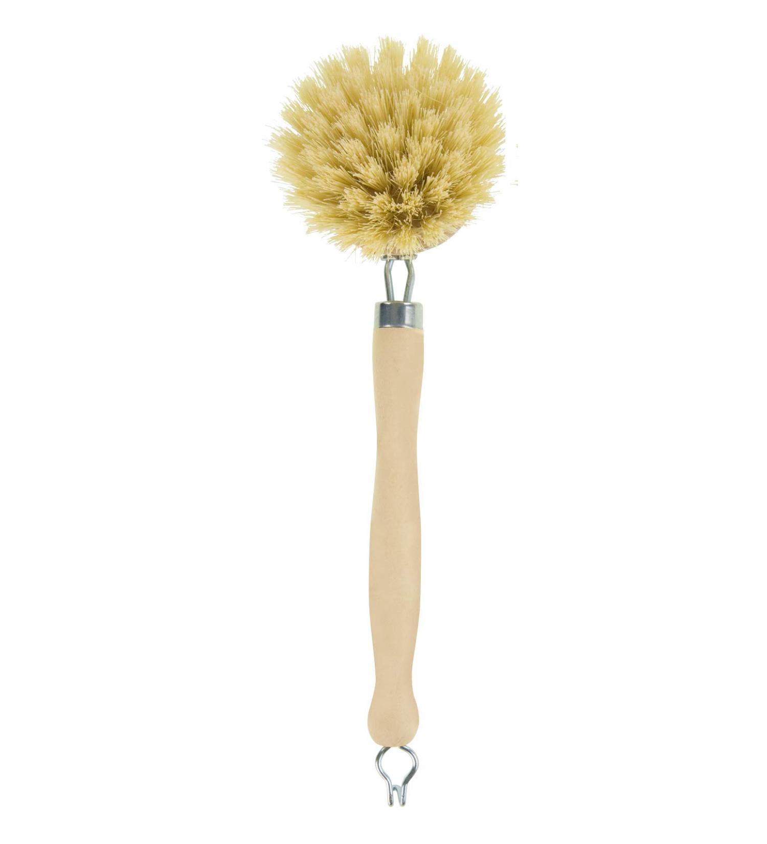 Elliott Wooden dish brush with Natural tampico fibres Long reach washing up brush ideal for cleaning glasses plates pots and pans replacable brush heads available. Regular Dishbrush - Buy Online on GoSupps.com