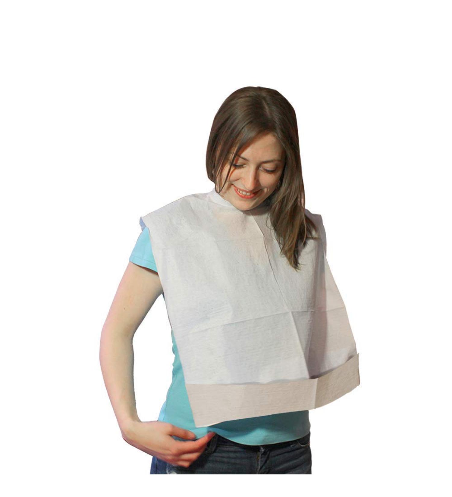 150 Disposable Waterproof Curls with Pocket - Premium Adult & Senior Bibs Made in Italy - Buy Online on GoSupps.com