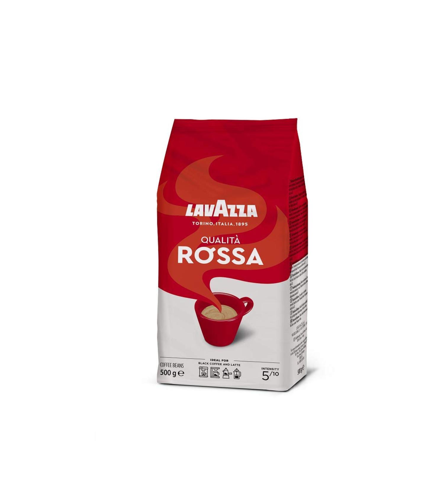 Lavazza Rossa Coffee Beans 500g - Fresh Flavorful Blend | Lavazza Coffee Beans | 17.63oz Pack | 1 Pack - Buy Online on GoSupps.com
