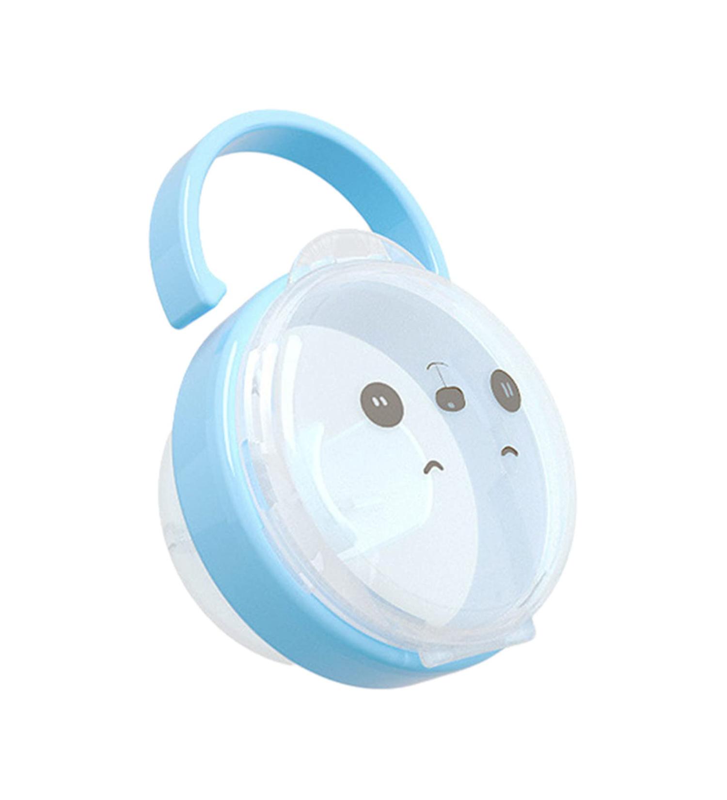 Wobblo Dummy Protective Cover & Storage Box for Babies | Pacifier Holder Clips & Lollipop Organizer | Blue Sterilizer Set for Children's Rooms | Travel-Friendly - Buy Online on GoSupps.com