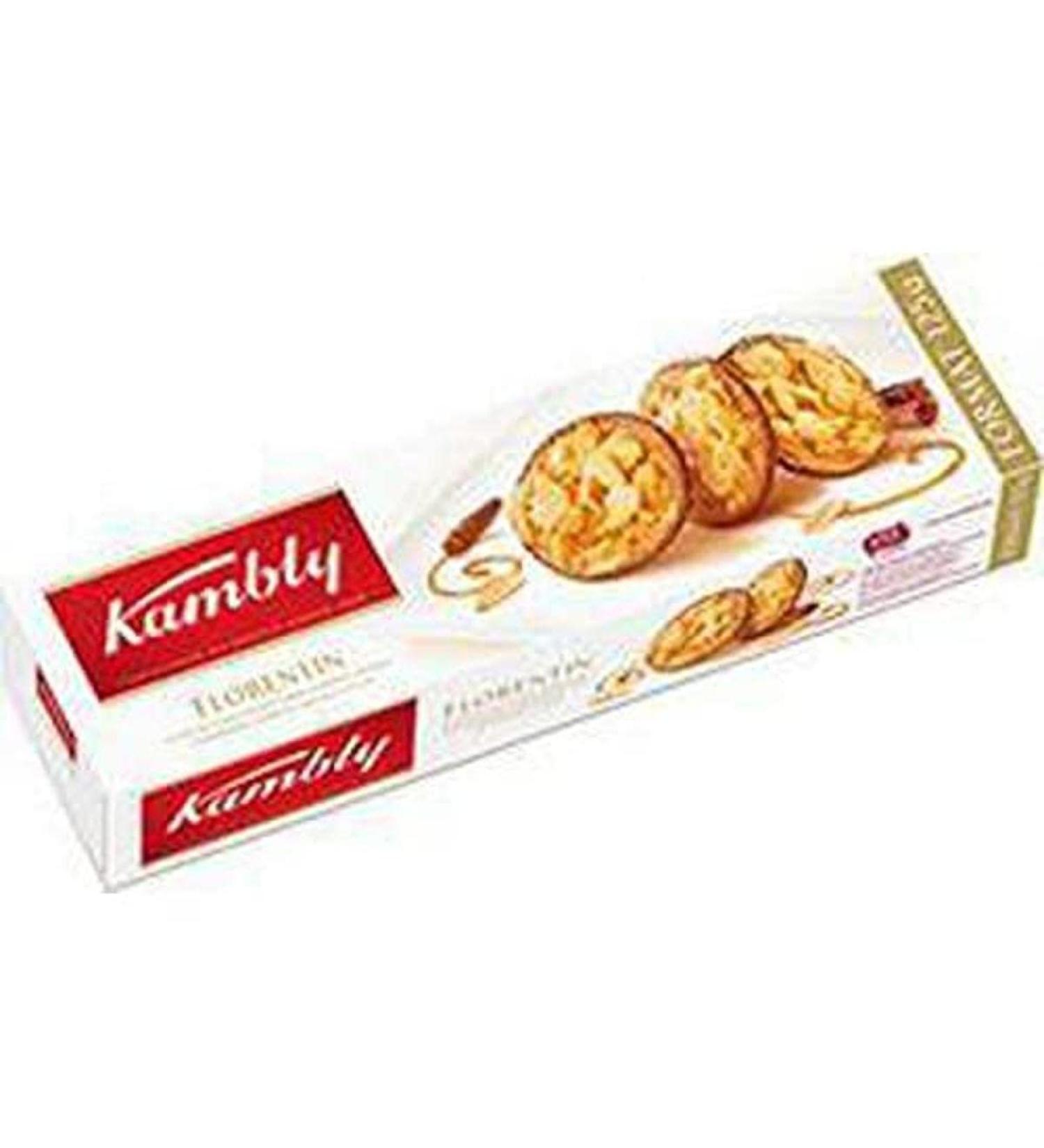 Kambly Florentin, biscuits with caramelized almonds & milk chocolate - 125g pack