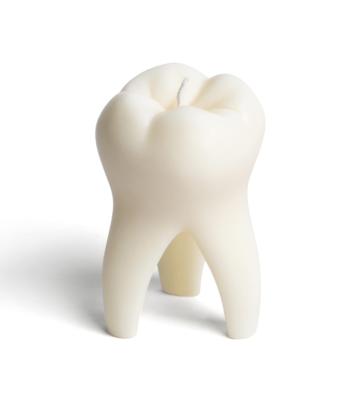 Zainpe Tooth Scented Candle - Milky Dental Room Decor | Vanilla Aromatherapy Soy Wax Candle for Dentists & Dental Gifts - Buy Online on GoSupps.com