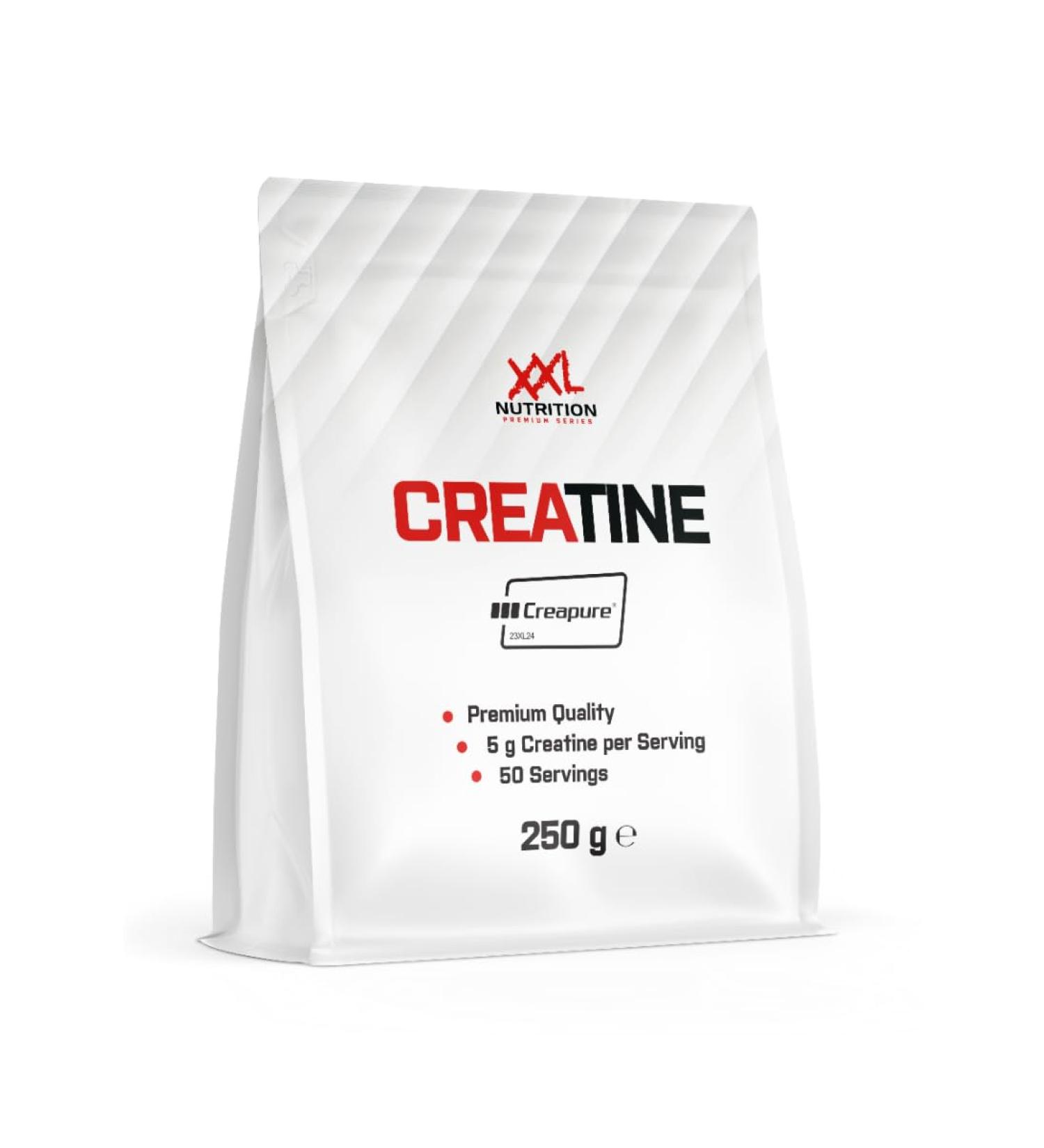 XXL Nutrition - Creatine Creapure Powder - Creatine Creatine Monohydrate - No Additives - 250 grams Tasteless 250 grams