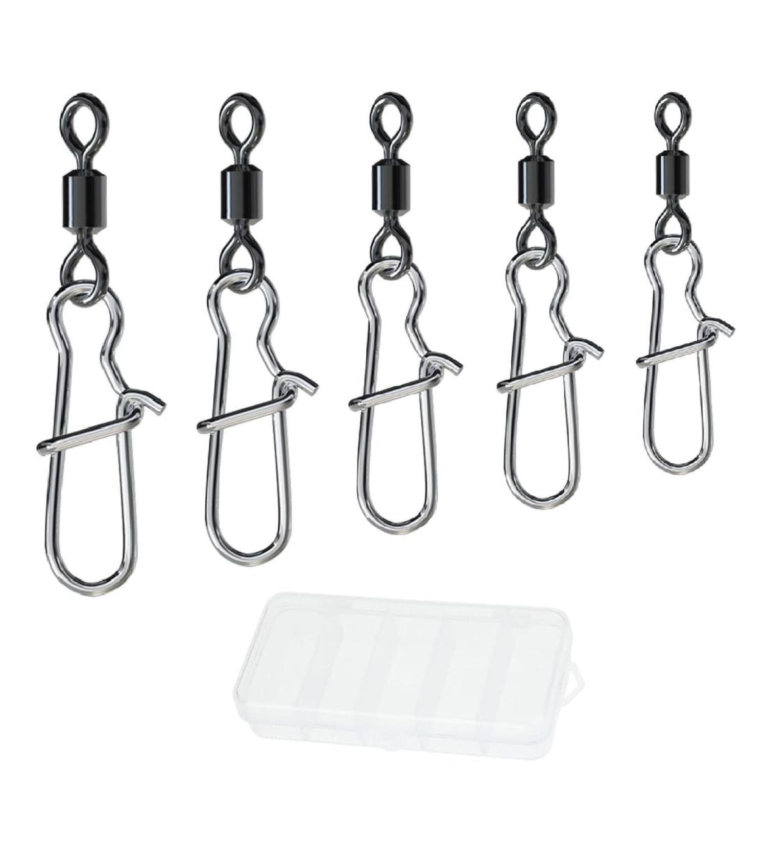 CRLLDPM 75-Piece Rolling Fishing Vertebrae Set | Stainless Steel Fishing Connectors & Carabiners for Trout | Premium Fishing Gear Accessories (6# 7# 8# 12#) - Buy Online on GoSupps.com