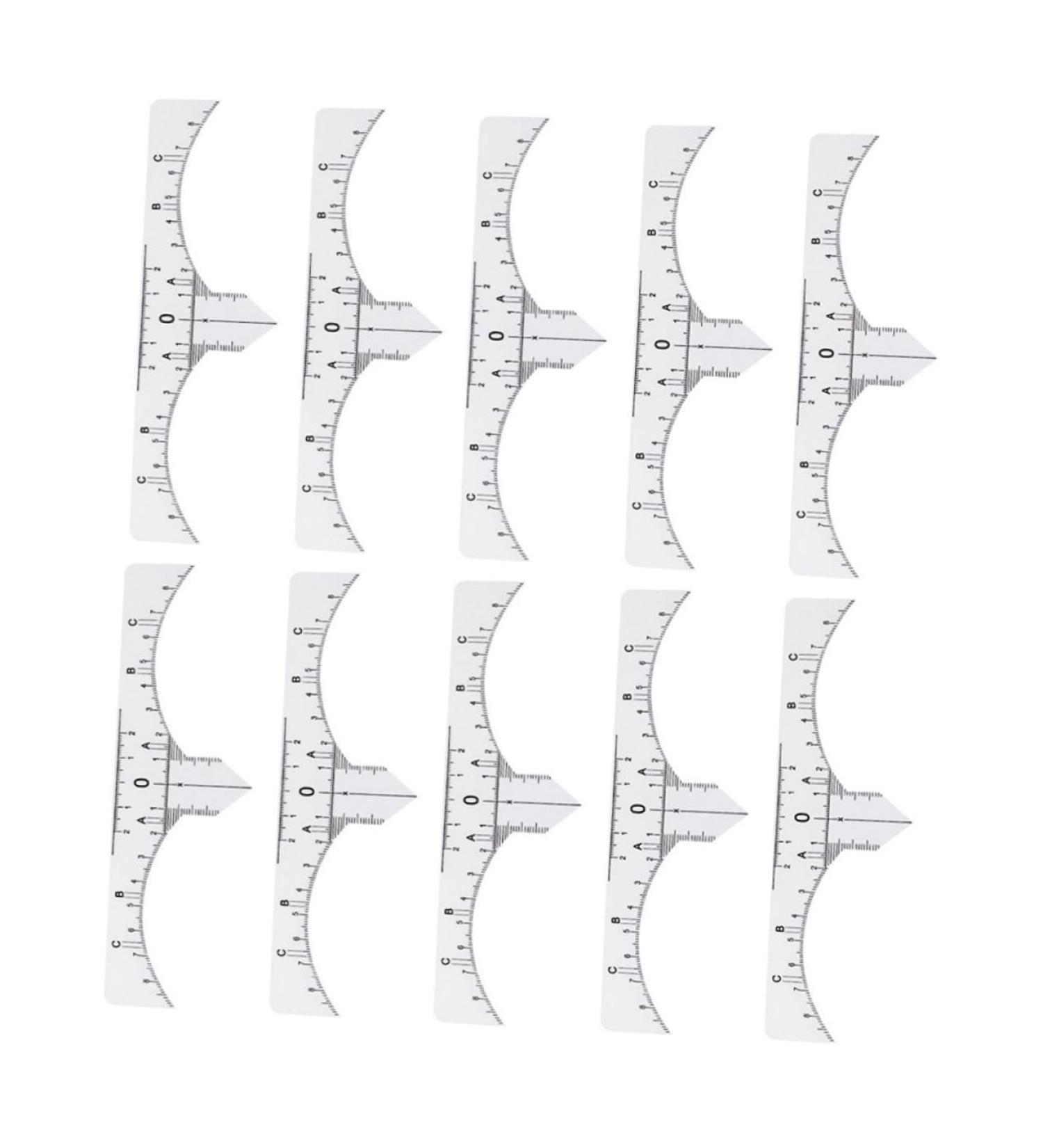 Didiseaon 10pcs Set Eyebrow Guide Eyebrow Tools Eyebrow Makeup Tools Eyebrow Stencil Template Make up - Buy Online on GoSupps.com