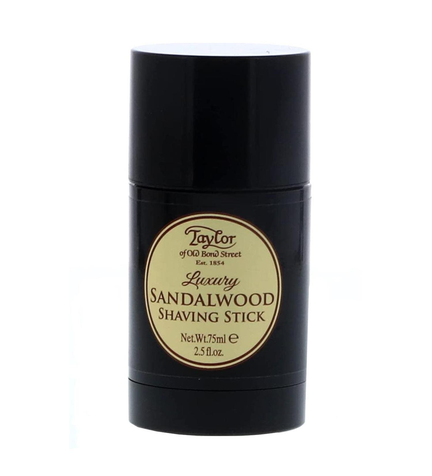Taylor of Old Bond Street 75ml Sandalwood Shaving Stick - Luxury Grooming Essential - Buy Online on GoSupps.com