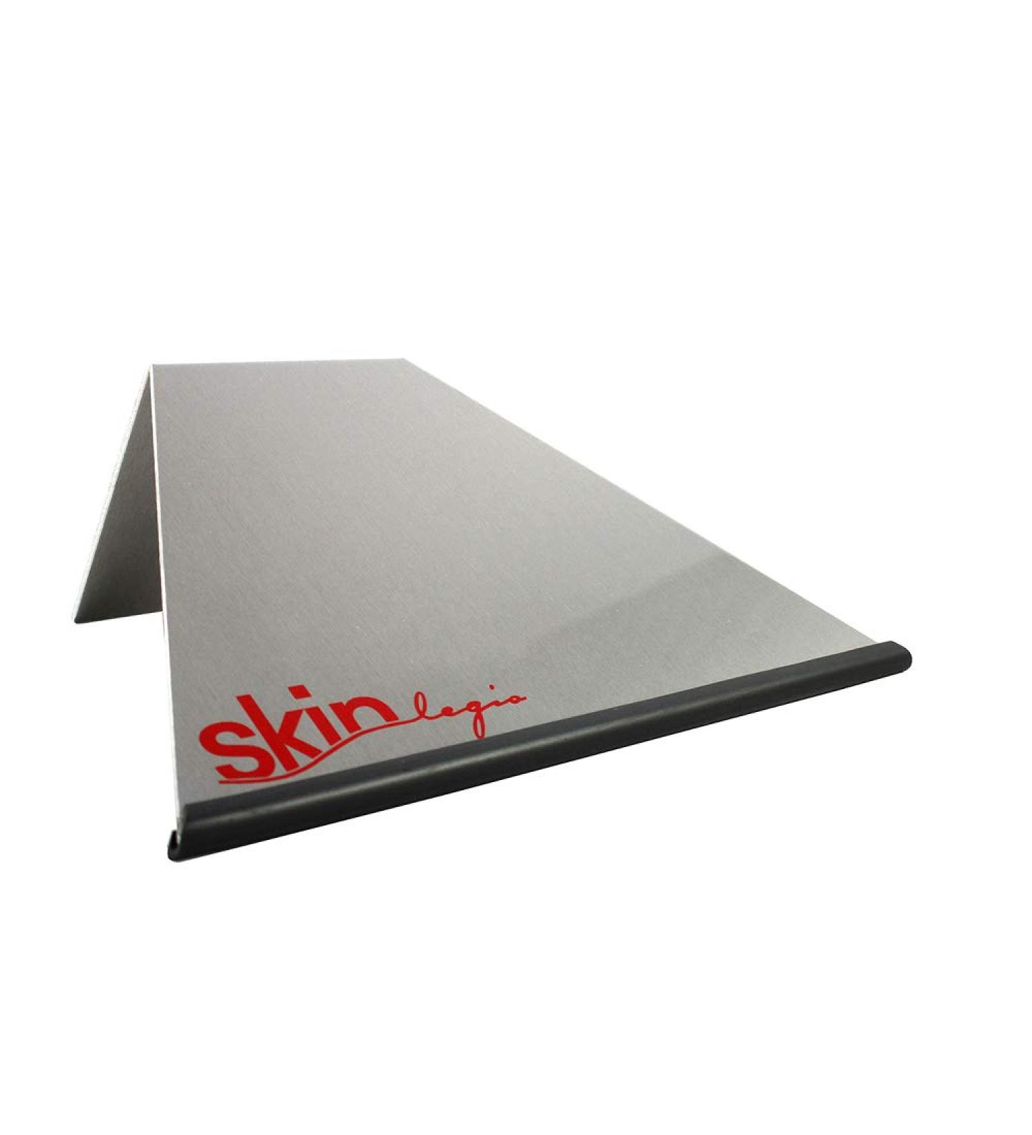 Skin bookkeeping Legis Gr.S (tax laws) with non -slip rubber tank: aluminum/rubber book support for lottery lovers with text block width 72 mm