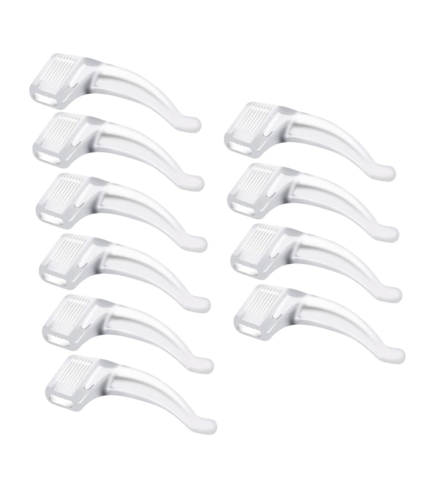 Housoutil Silicone Goggle Handle Sleeves - 90 Pairs of Anti-Hook Eye Ear Covers for Glasses - White 3.2x1.3cm - Essential Accessories for Short-Sighted and Sunglasses - Buy Online on GoSupps.com