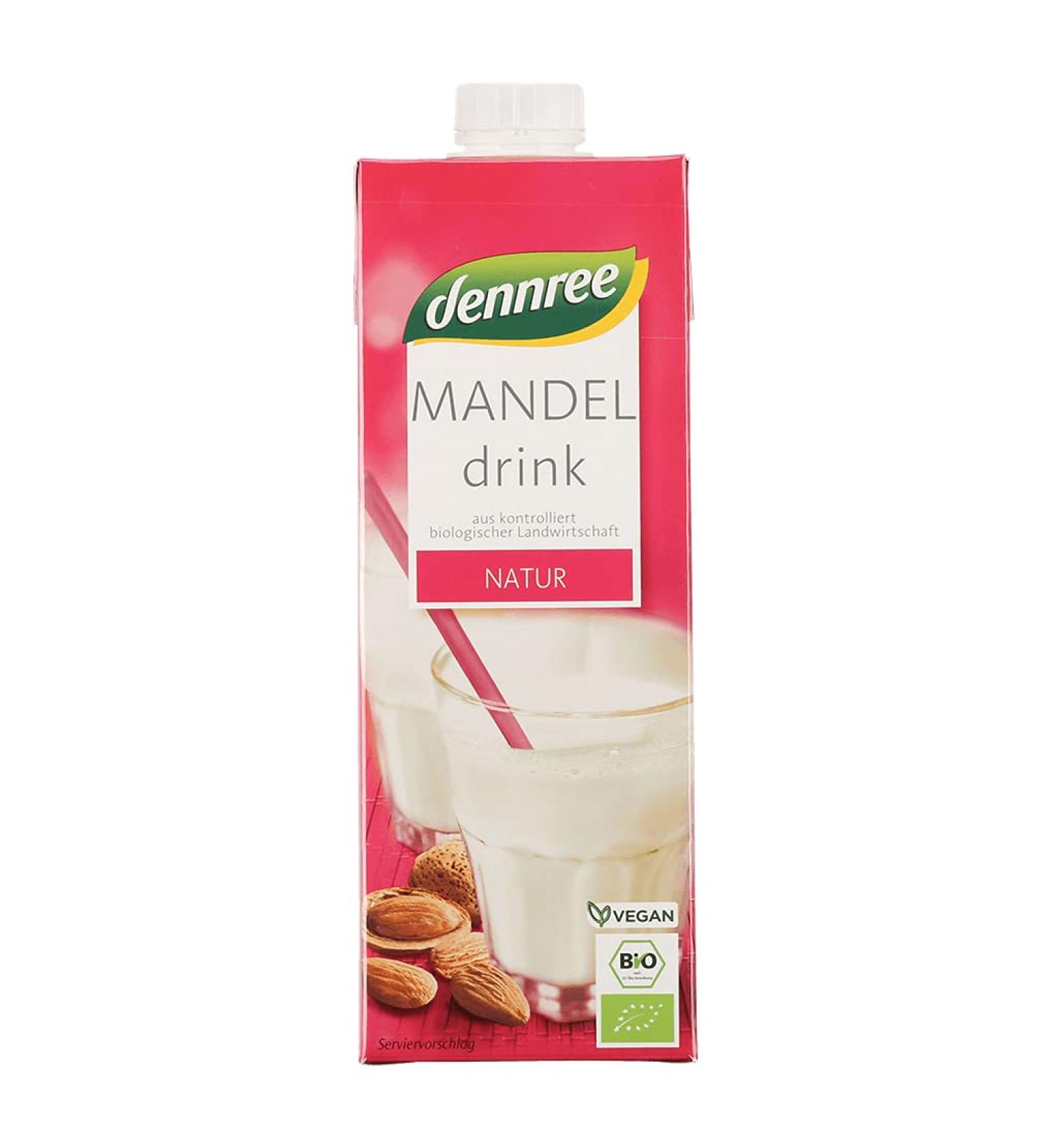 Dennree Organic Almond Drink Natural 10-Pack (10 x 1 L)