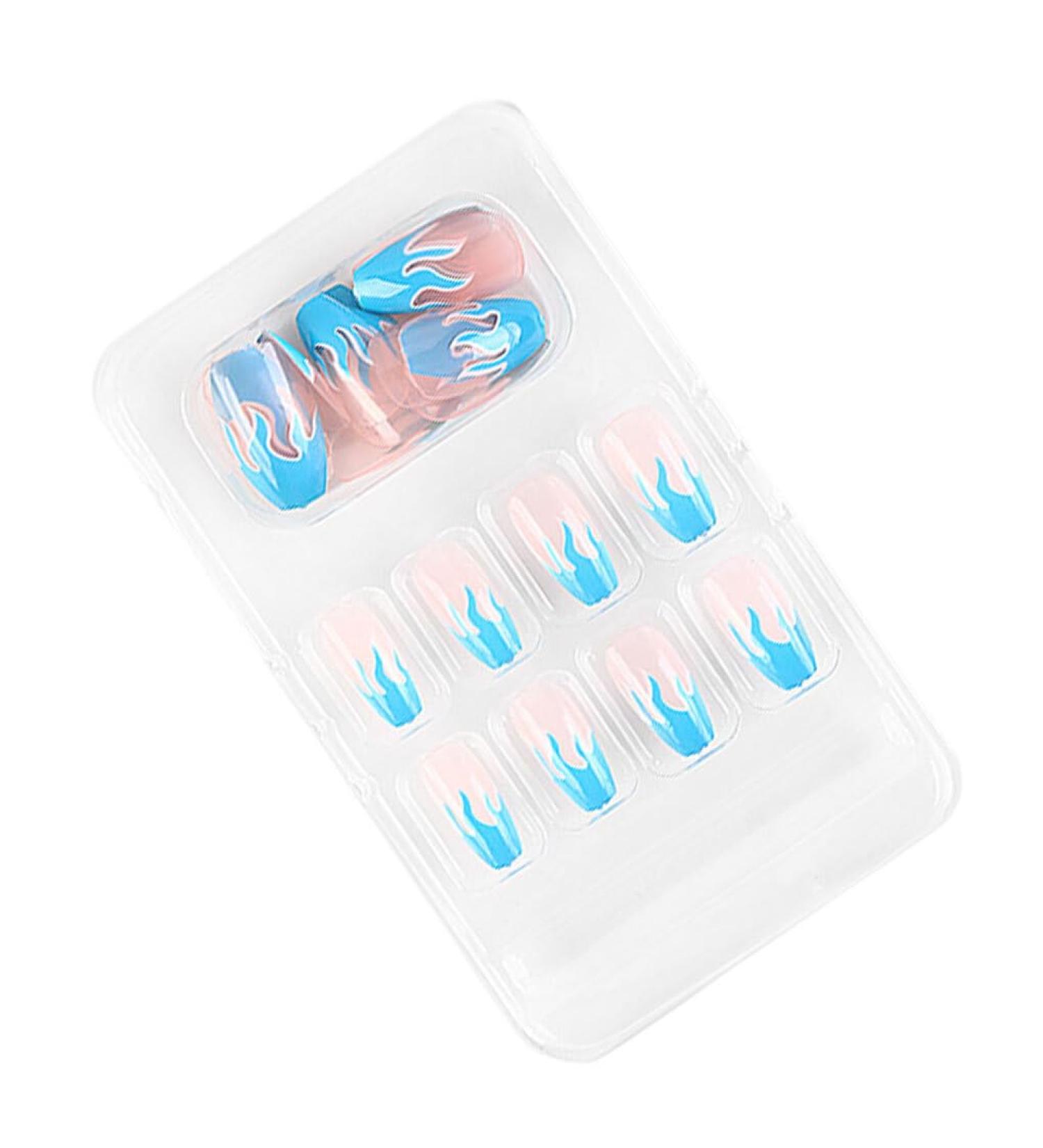 dijiusidy False Nail Fashionable Various Shapes Fingernail Full Coverage Strong Viscosity Adjustable Paster for Manicure Art 3 F741 3 1 count (Pack of 1) - Buy Online on GoSupps.com