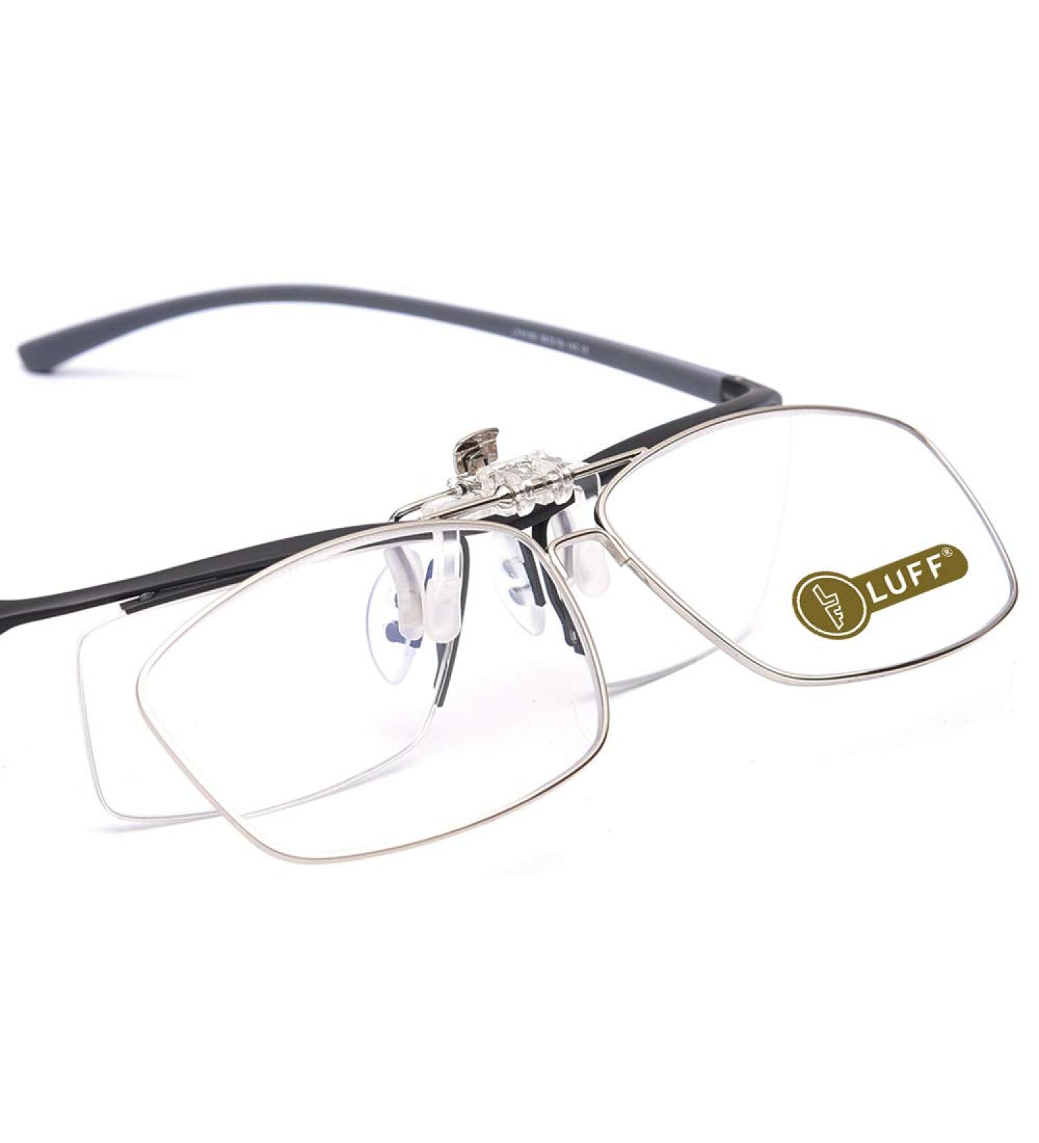 LUFF Anti-Blue Light Reading Glasses Clip | Portable Magnifying Clip 0.0X - Buy Online on GoSupps.com