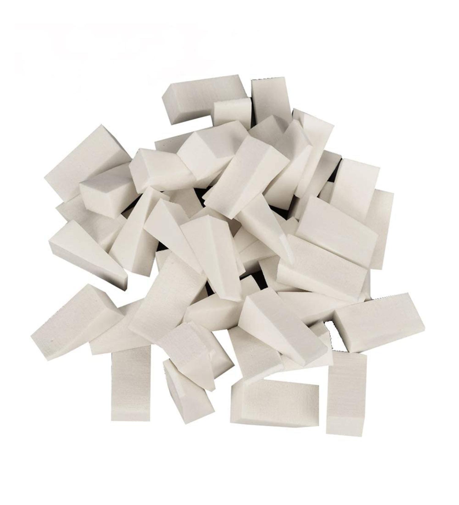 U-K 50pcs Disposable Soft Sponge Nail Stampers Gradient Coloring Manicure Tools Make Up Wedges Superiora Quality and Creative as shown - Buy Online on GoSupps.com