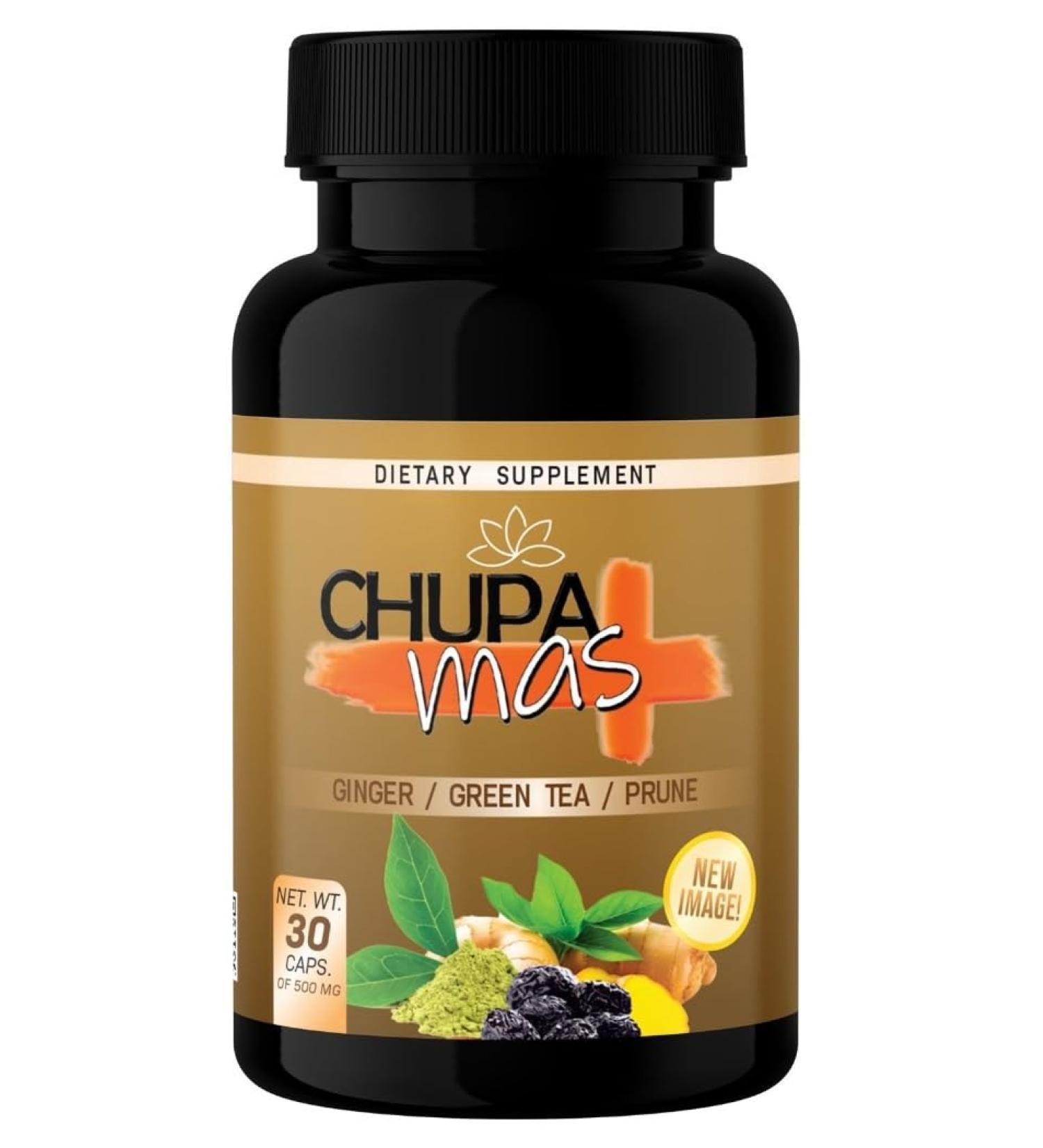 Chupa Mas Ginger Green Tea Prune 30 Capsules 500mg