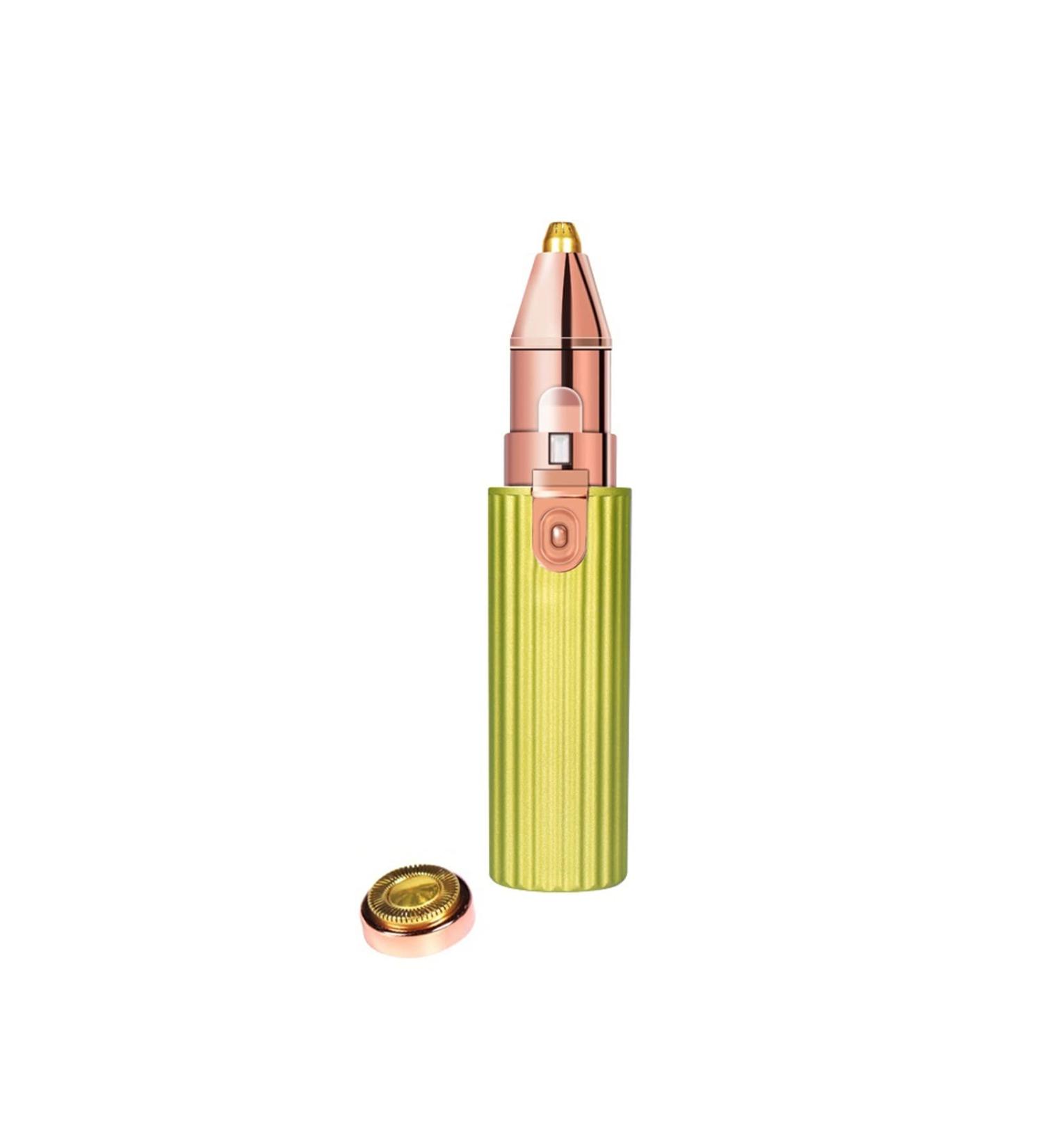 UNbit Eyebrow Trimmer 2 in 1 Electric Eyebrow Trimmer Painless Eye Brow Epilator for Women Makeup Mini Razors Portable Facial Hair Removal Shaver Trimmer (Color : Green) - Buy Online on GoSupps.com