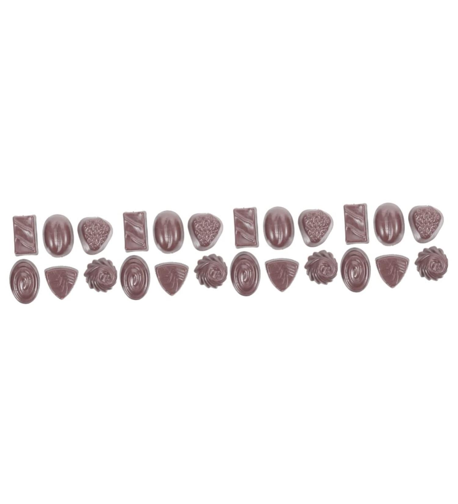 Artibetter 24 Pcs Simulation Chocolate Realistic Food Chocolate Simulated Chocolate Decor Candy Charms Bulk Fake Cake Food Simulated Chocolate Model Fake Candy Kids Child Dessert Pvc Sample Blackx4pcs 3.9X2.8X1.8CMx4pcs - Buy Online on GoSupps.com