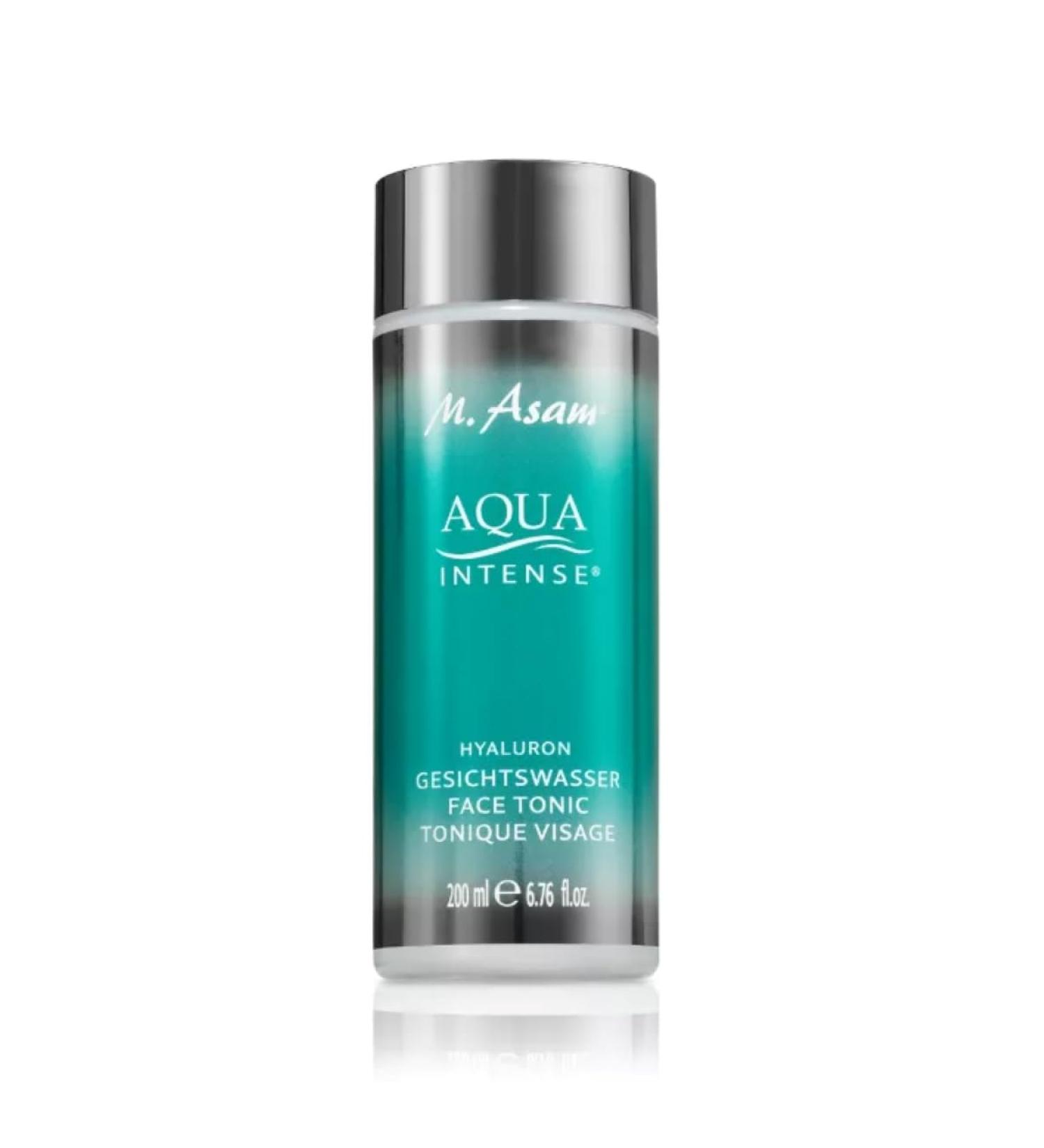 M. Asam aqua Intense Hyaluron Face water (200 ml) - Vitalizing & clarifying face tonic blemishes are gently removed vegan facial care with Hyaluron & Aloe Vera