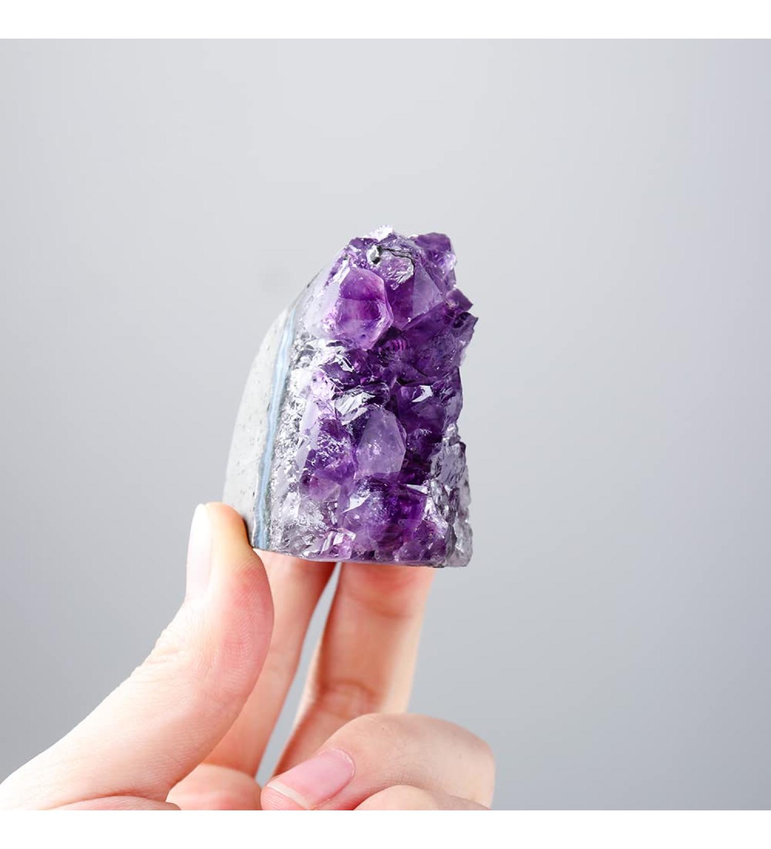 1PC Mini Natural Crystal Cluster Amethyst Block Original Stone Geode Quartz Specimen Crystal (Color : Amethyst Size : 30-50G) 30-50G Amethyst - Buy Online on GoSupps.com