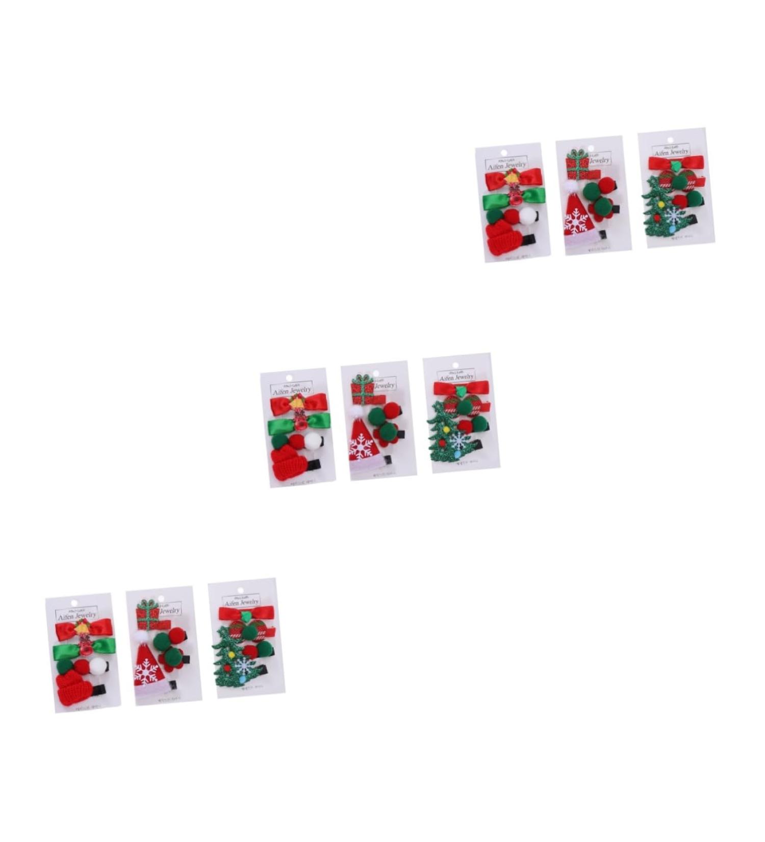 FRCOLOR 9 Sets Infant Hair Clips Girl Hair Clips Hair Accessories for Girls Xmas Hair Bows Christmas Hair Pins Xmas Hair Clips Christmas Barrettes Kid Barrettes for Christmas Kids Hair Pin - Buy Online on GoSupps.com