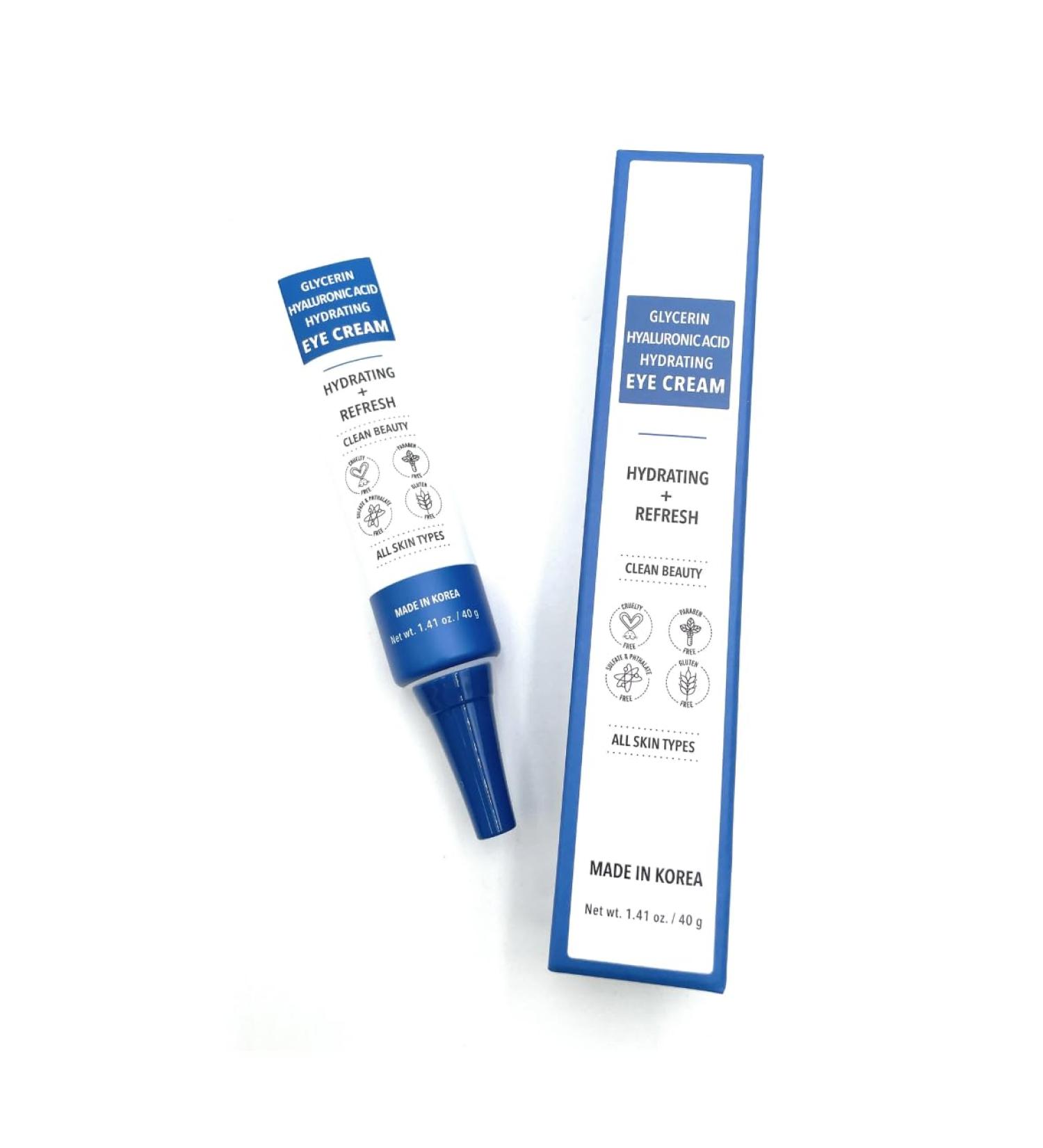 Hydrating Eye Cream with Glycerin & Hyaluronic Acid - 1.41 oz | International Shipping Available - Buy Online on GoSupps.com