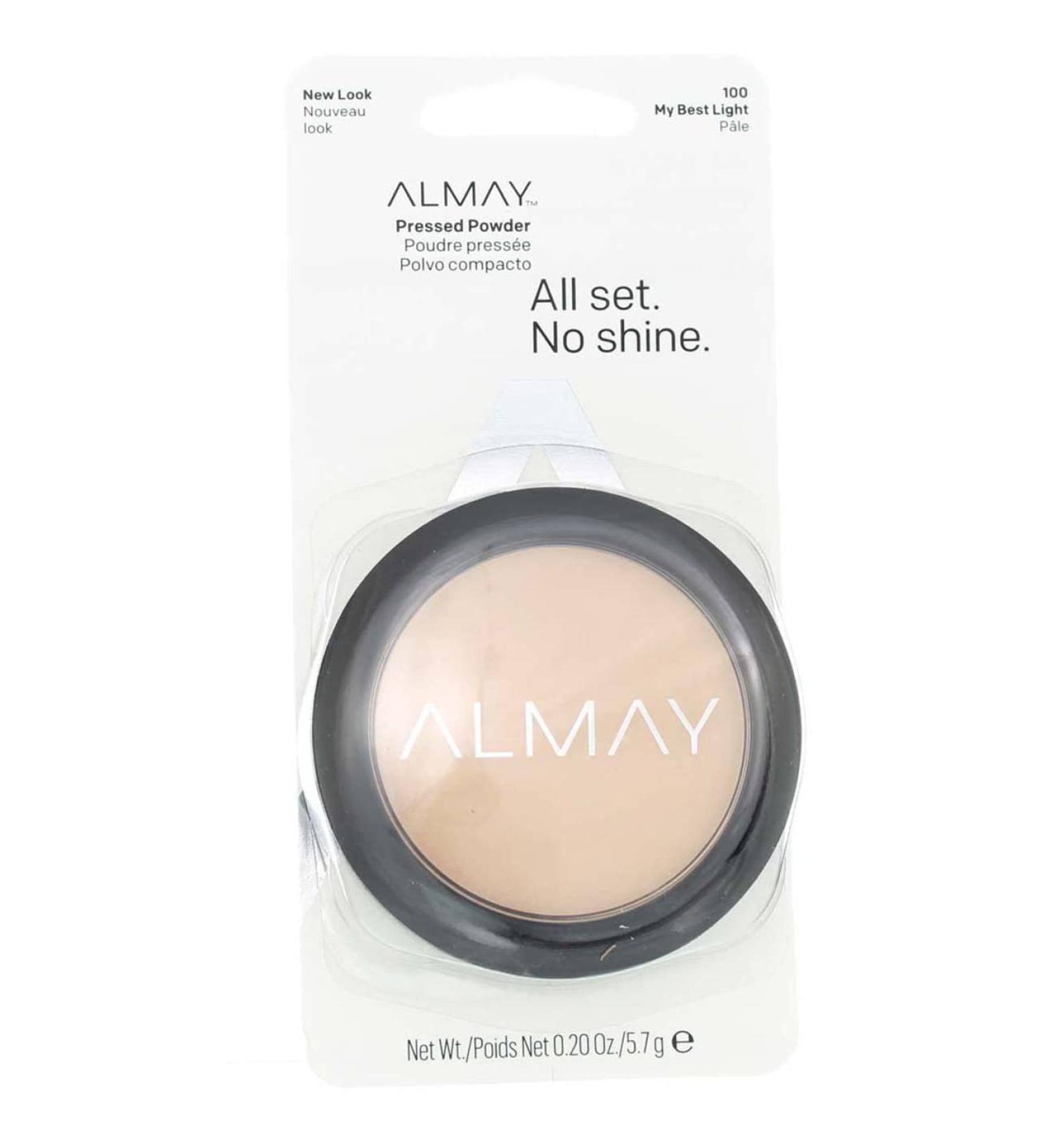 Almay Pressed Powder All Set No Shine - My Best Light 100 | Long-Lasting Shine Control | 0.20 oz - Shop Internationally - Buy Online on GoSupps.com