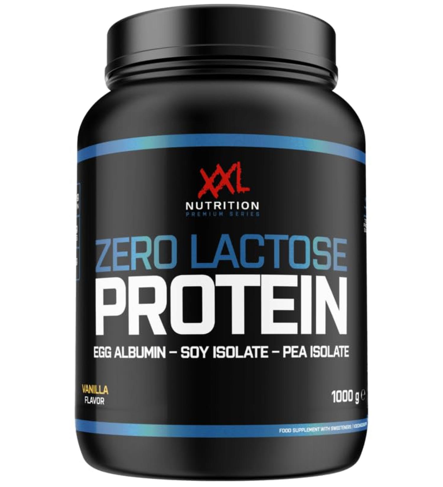  XXL Nutrition XXL Nutrition - Zero Lactose Protein - Food Supplement Carbohydrate-free - Vanilla - 1000g - Buy Online on GoSupps.com